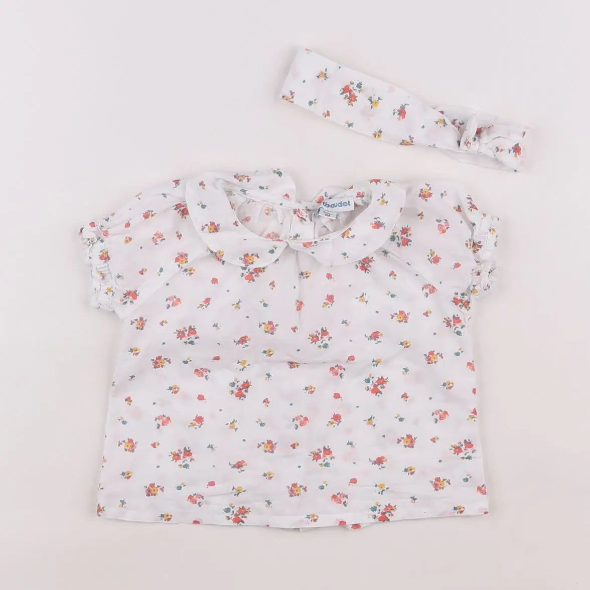 Vertbaudet - blouse blanc - 6 mois