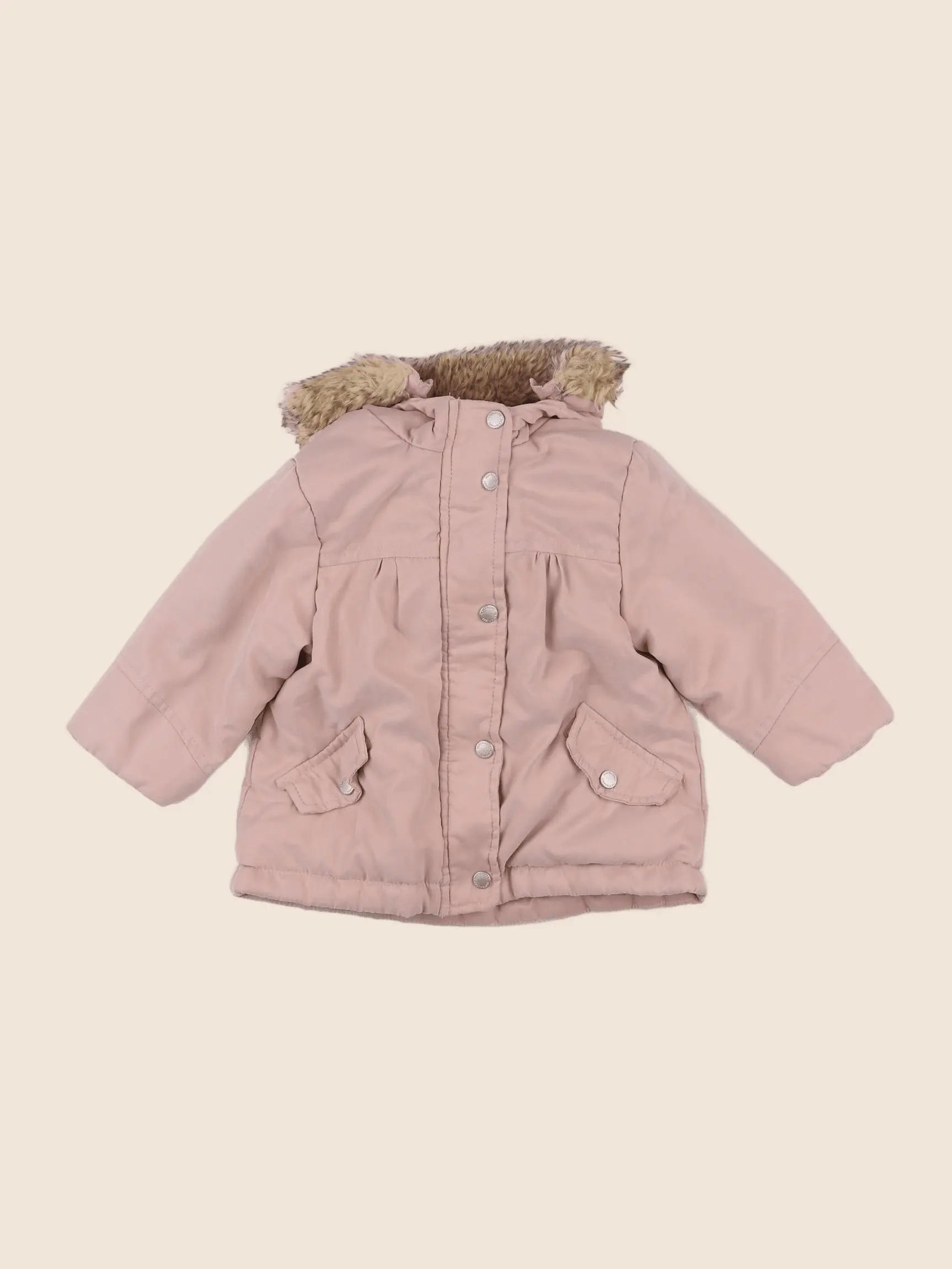 Vertbaudet - parka rose - 12 mois