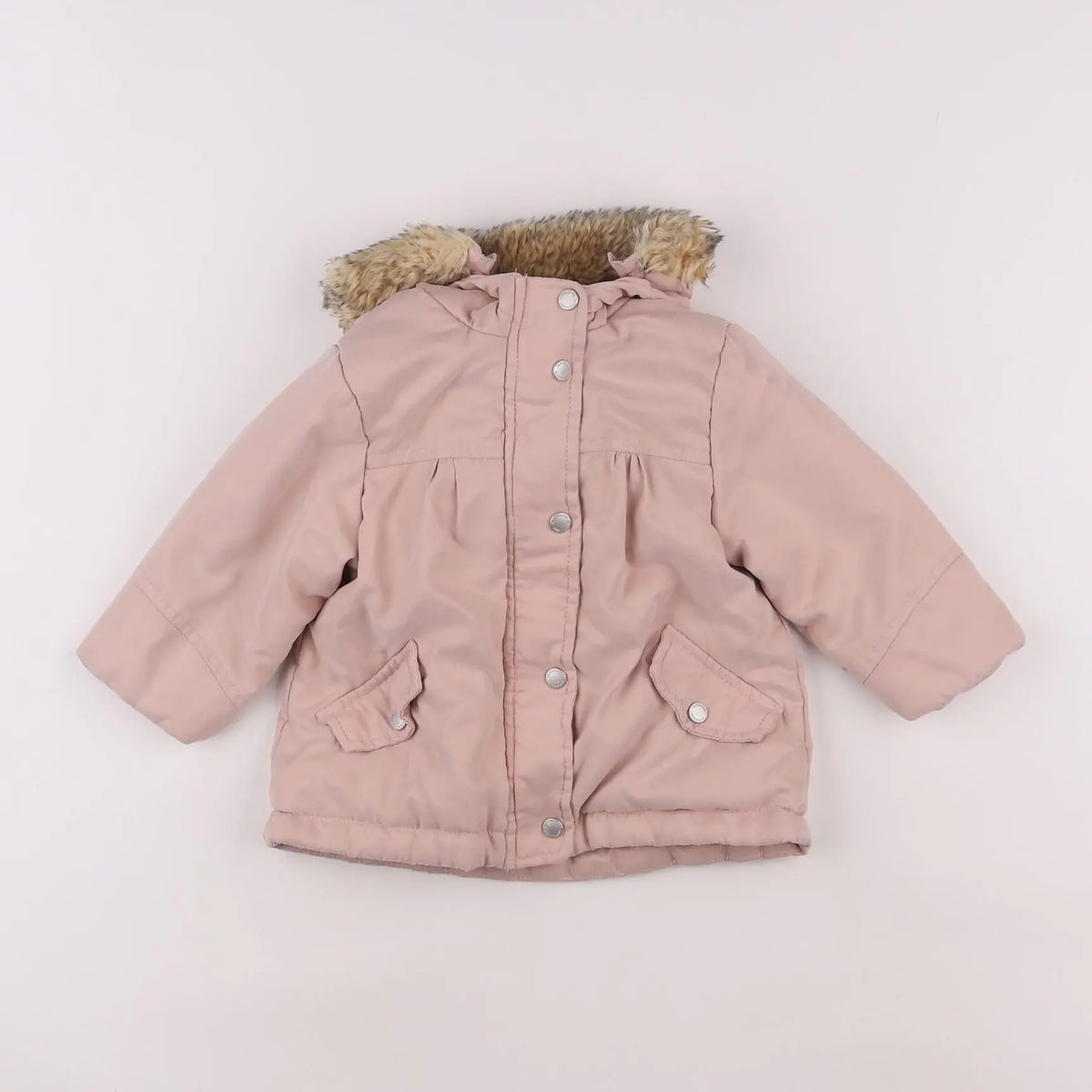 Vertbaudet - parka rose - 12 mois