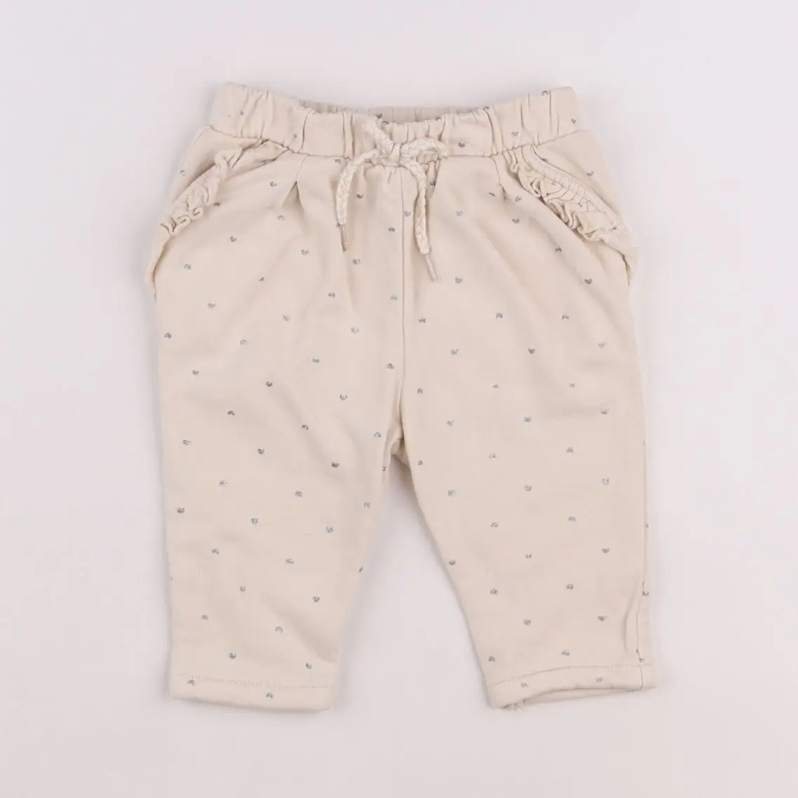 Vertbaudet - pantalon beige - 9 mois