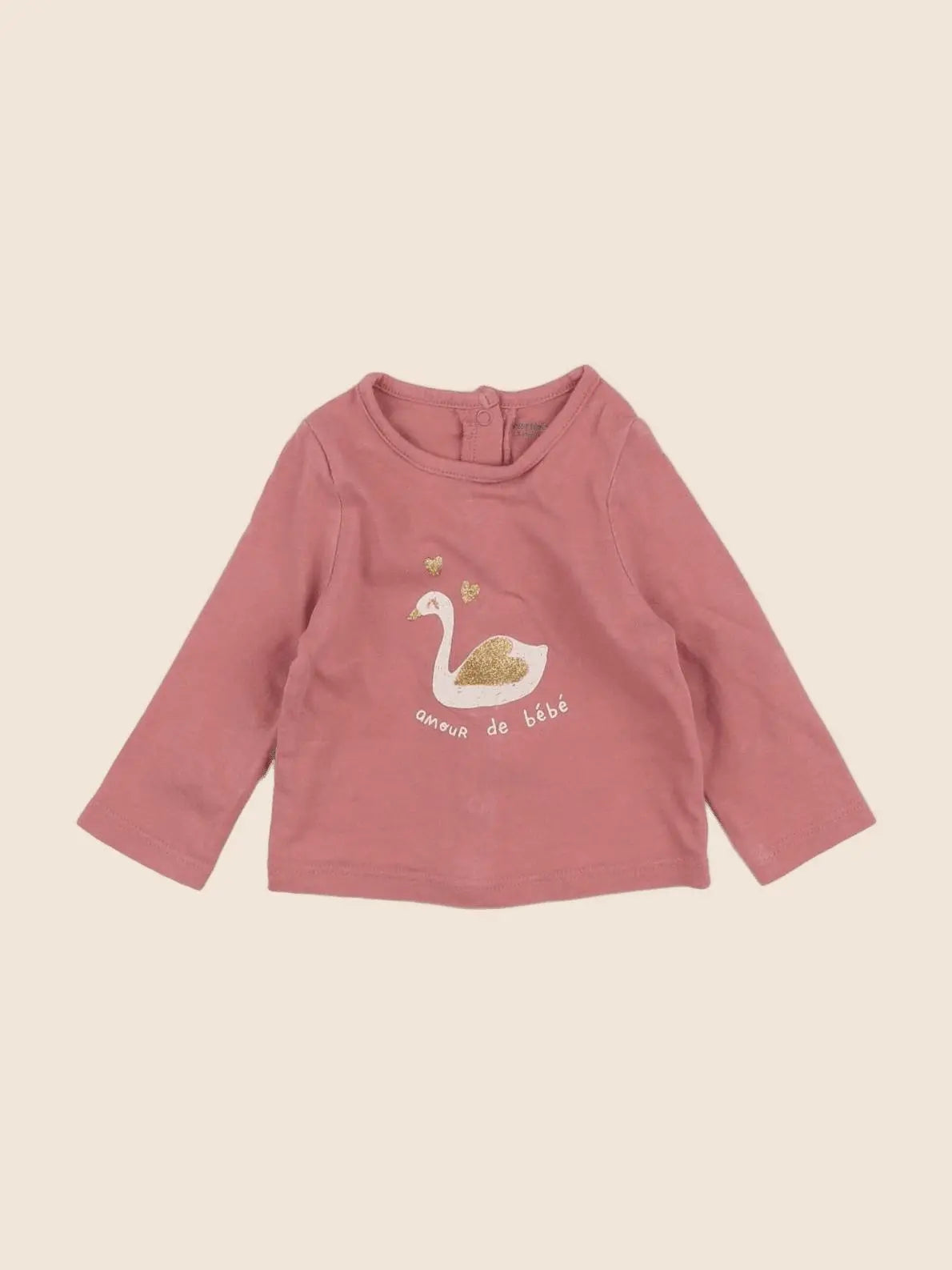 Vertbaudet - tee-shirt rose - 3 mois