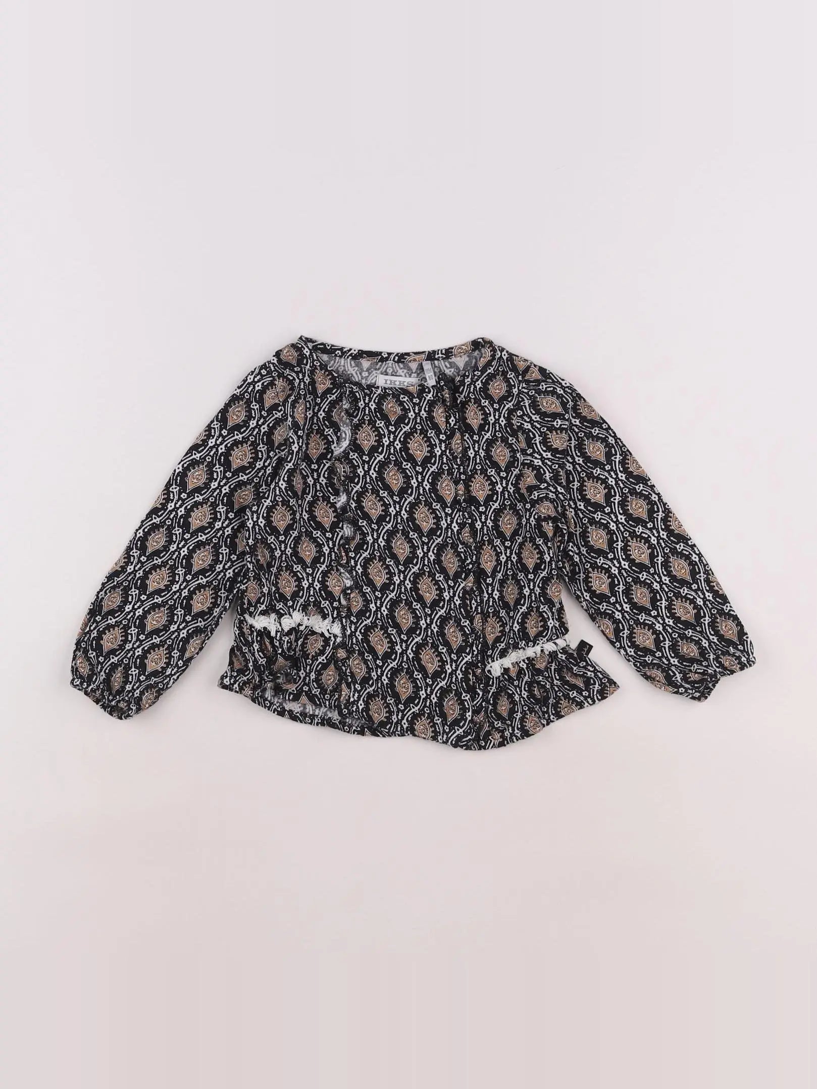 IKKS - blouse noir - 18 mois