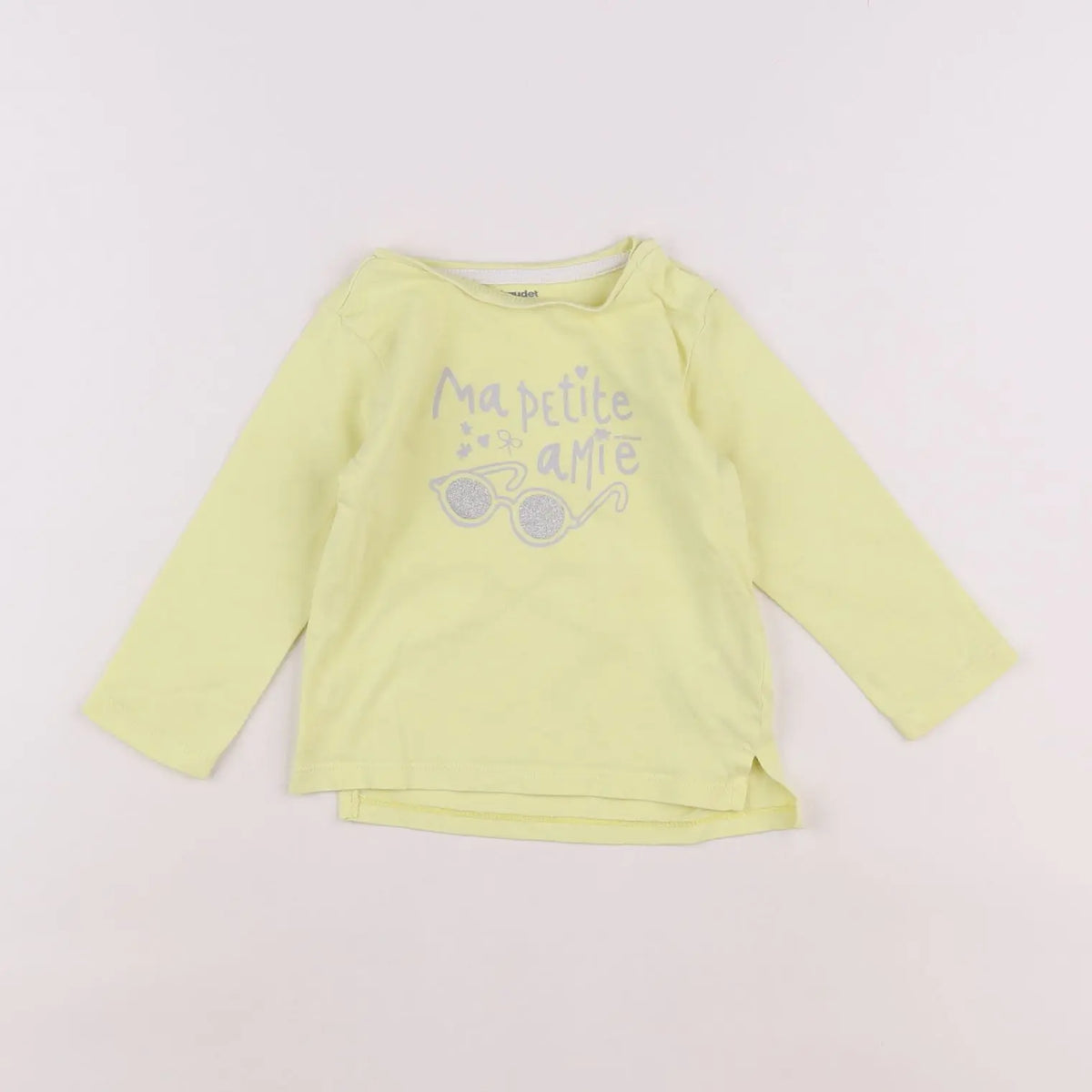 Vertbaudet - tee-shirt jaune - 12 mois