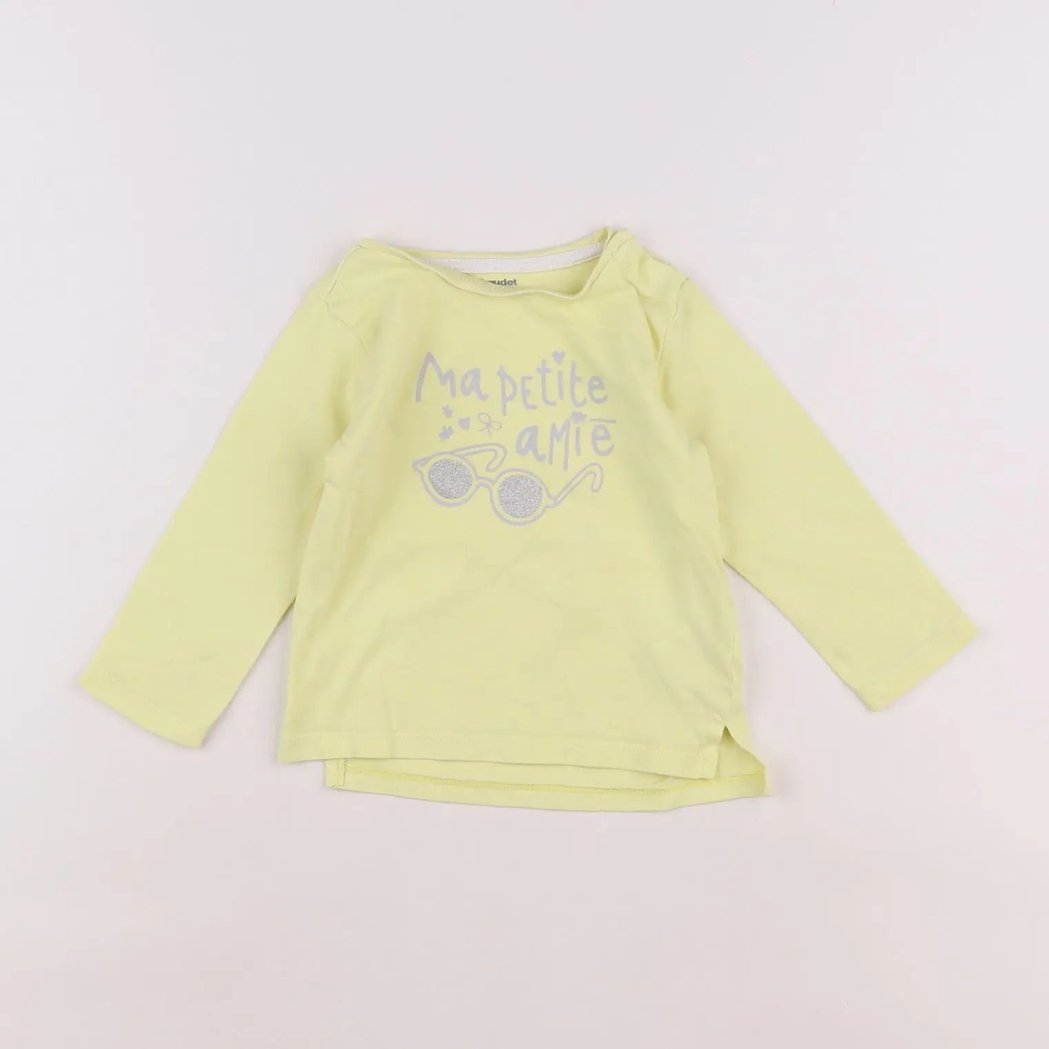 Vertbaudet - tee-shirt jaune - 12 mois