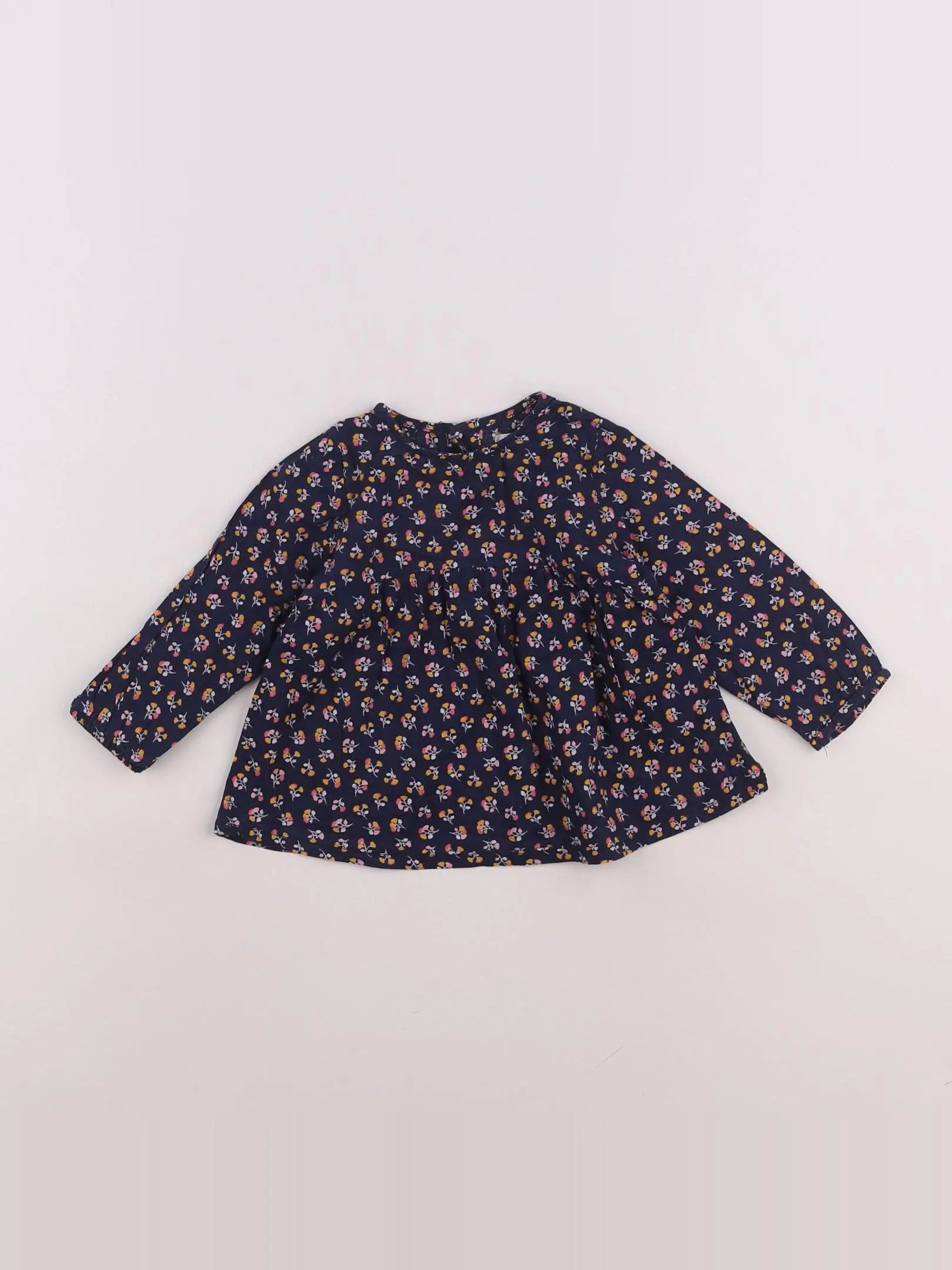 Boutchou - blouse bleu - 12 mois