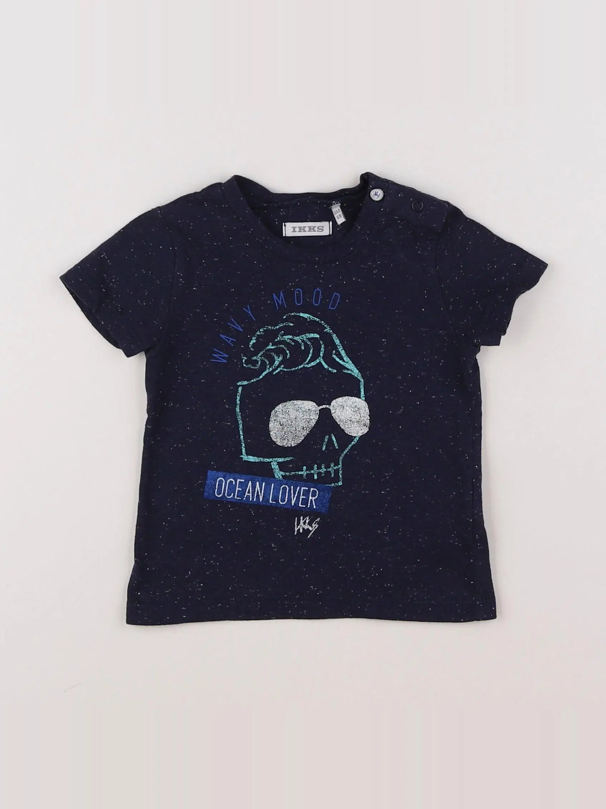 IKKS - tee-shirt bleu - 6 mois