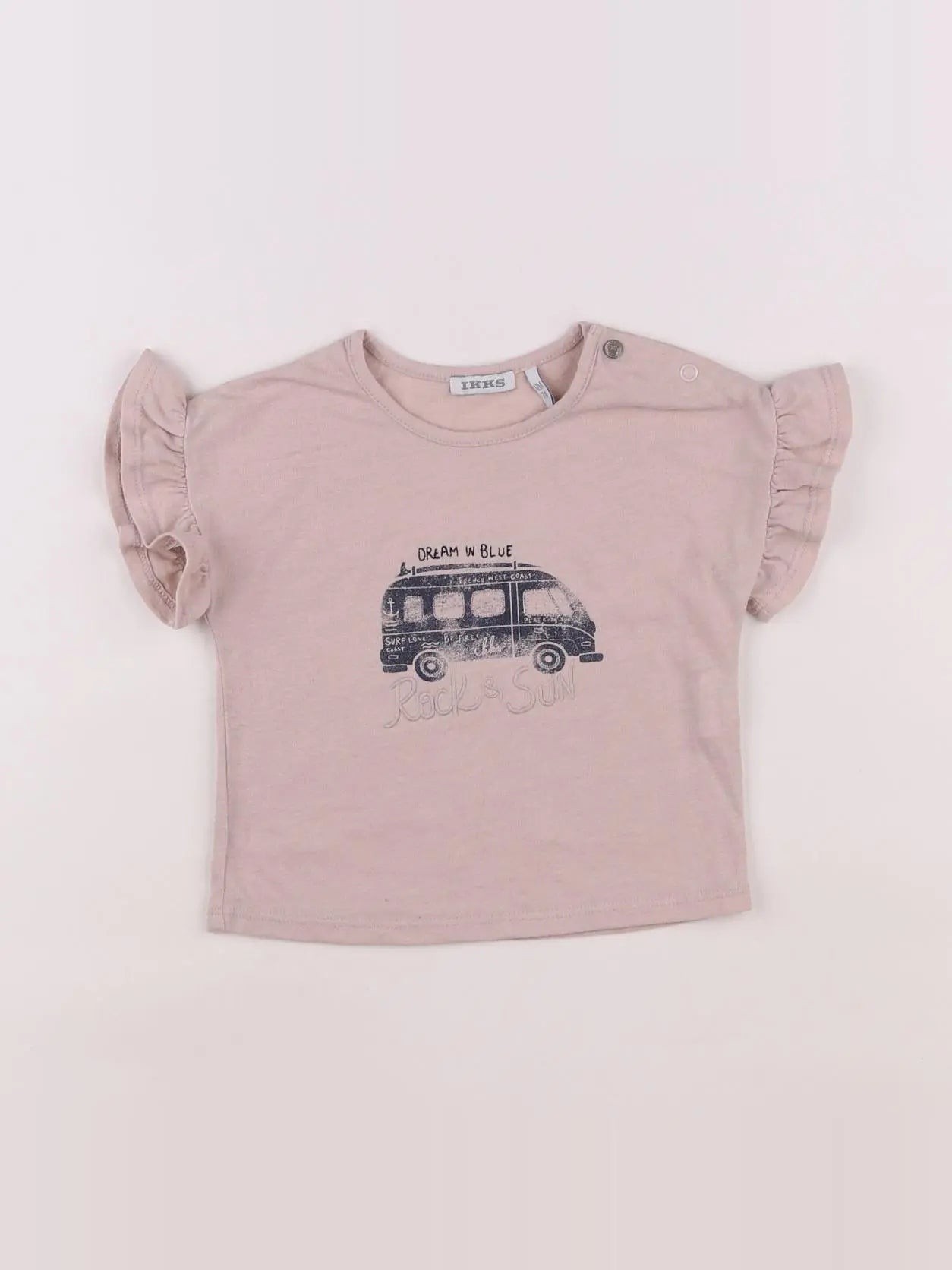 IKKS - tee-shirt rose - 12 mois