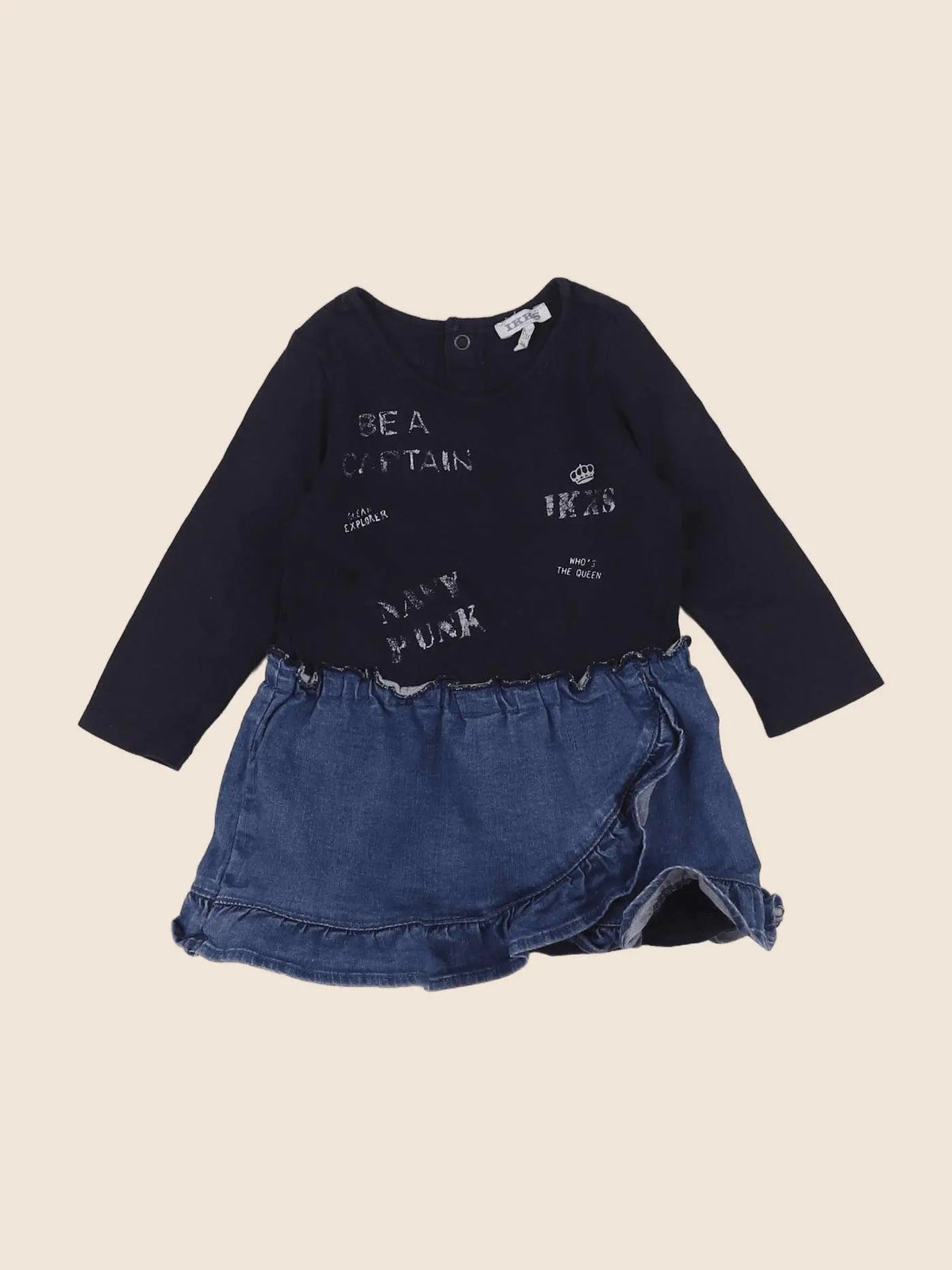 IKKS - robe bleu - 12 mois