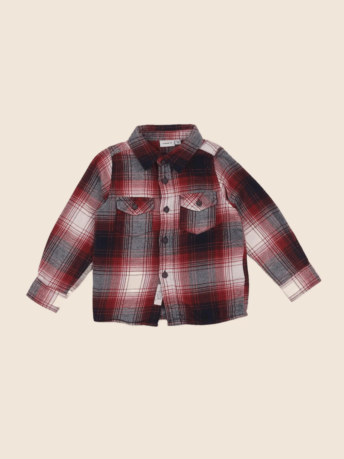 Name it - chemise rouge - 18 mois à 2 ans