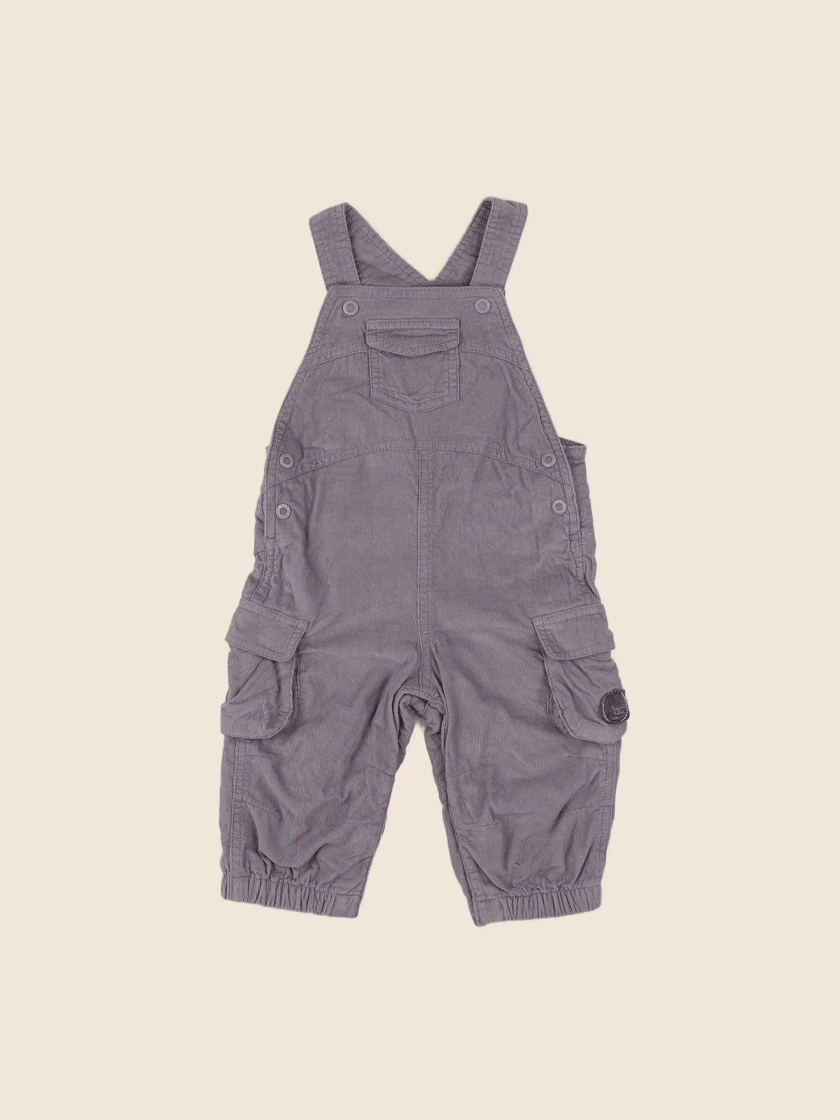 Vertbaudet - salopette gris - 12 mois