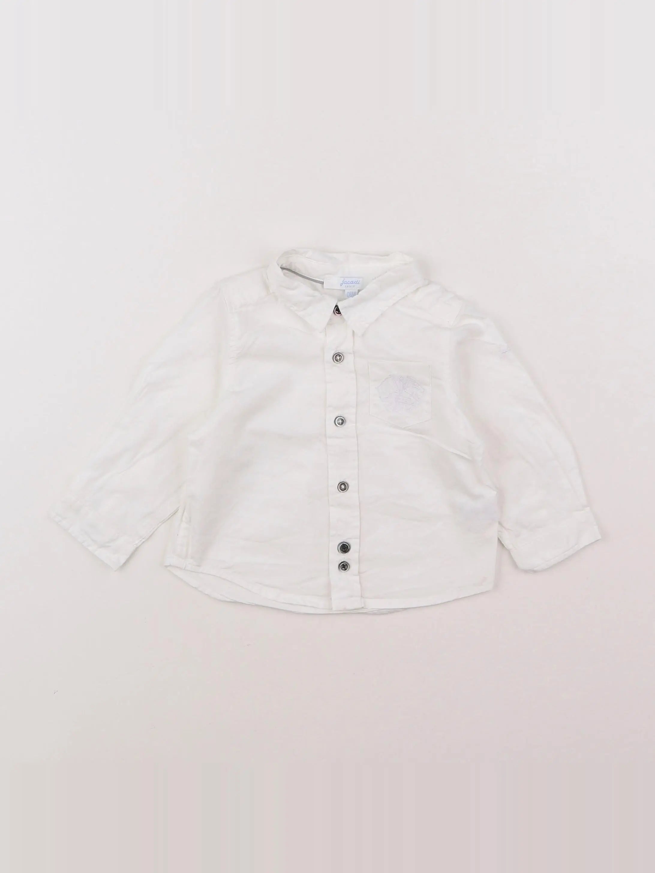 Jacadi - chemise blanc - 6 mois