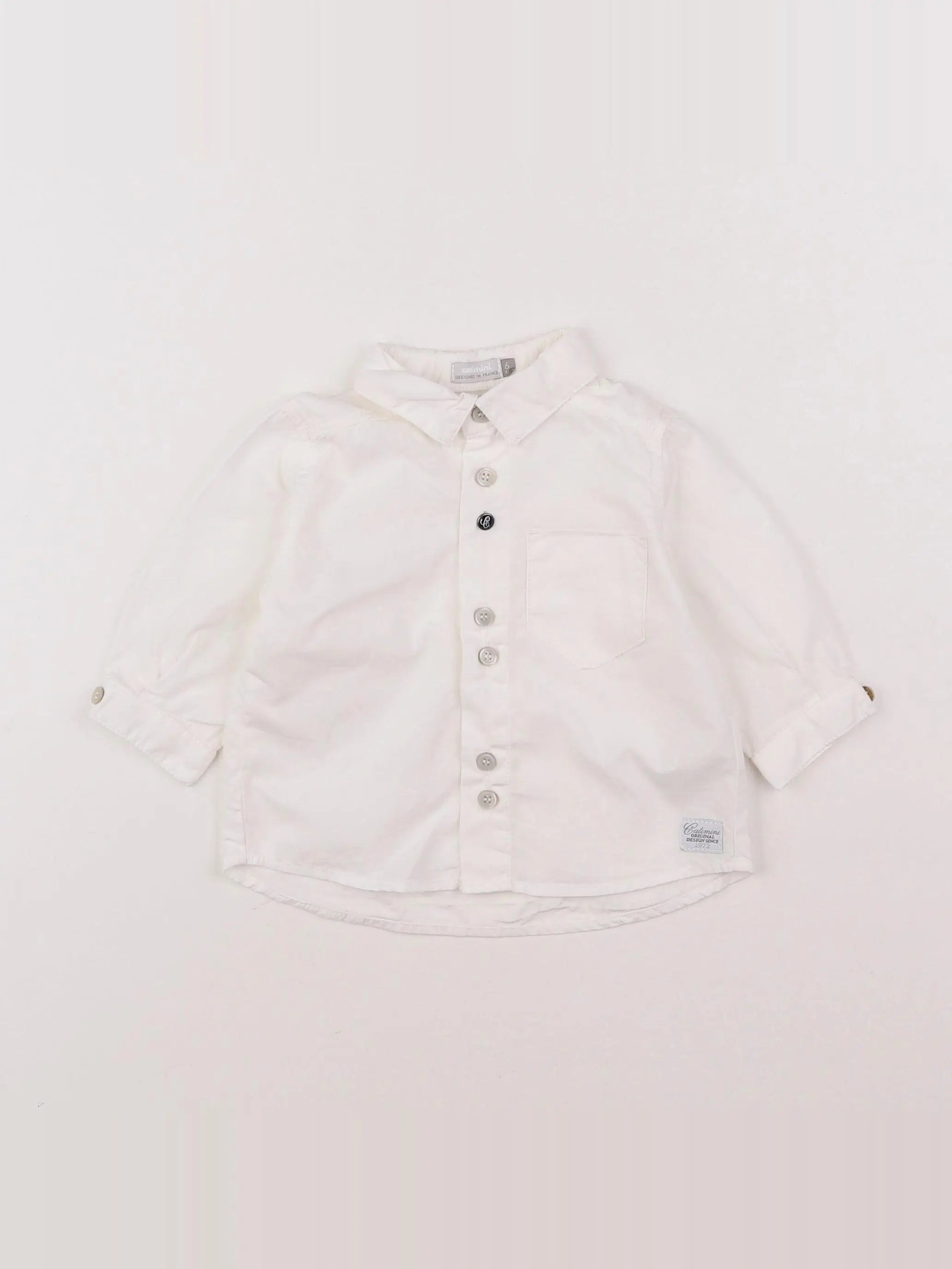 Catimini - chemise blanc - 6 mois
