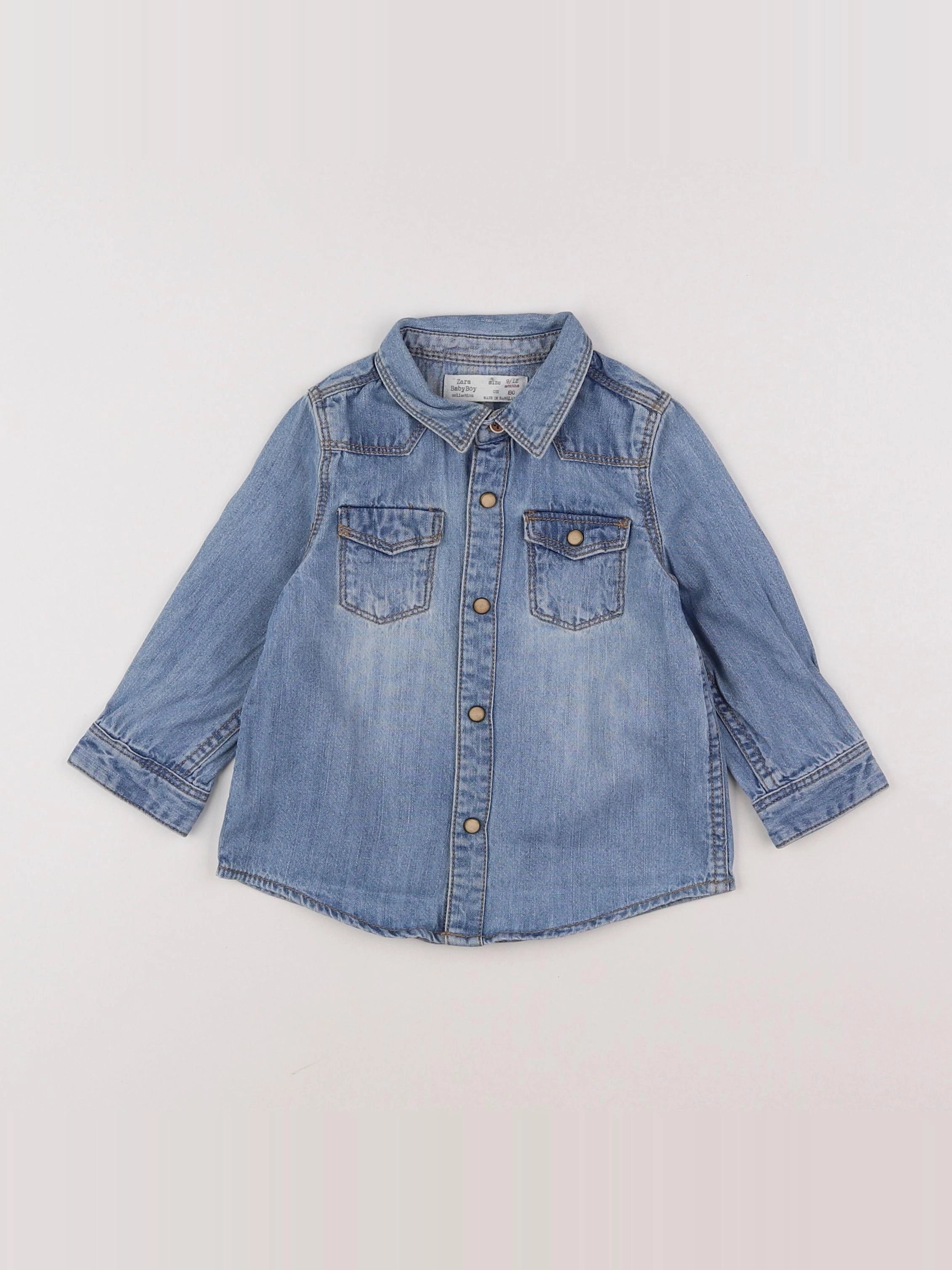 Zara - chemise bleu - 9/12 mois