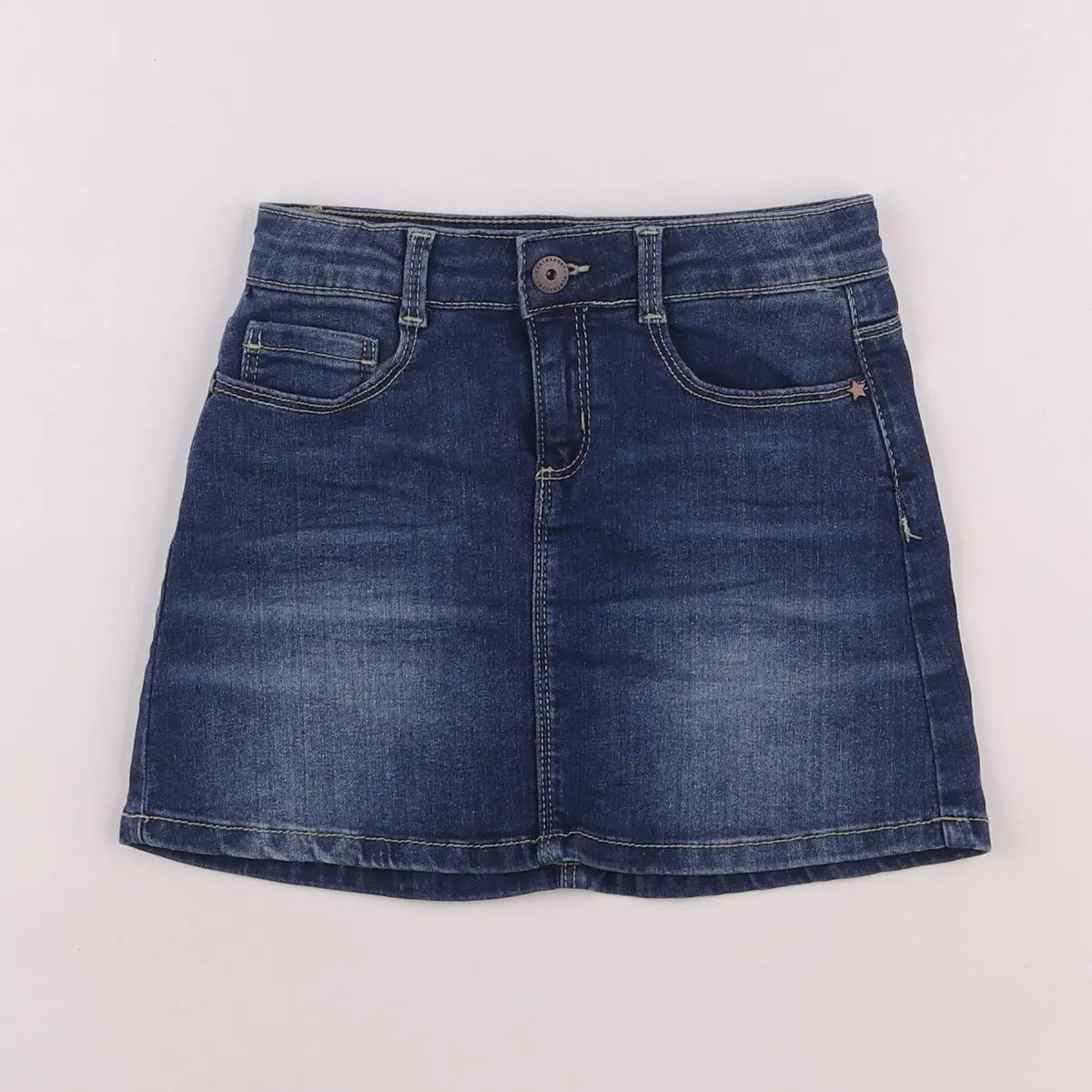 Vertbaudet - jupe bleu - 6 ans