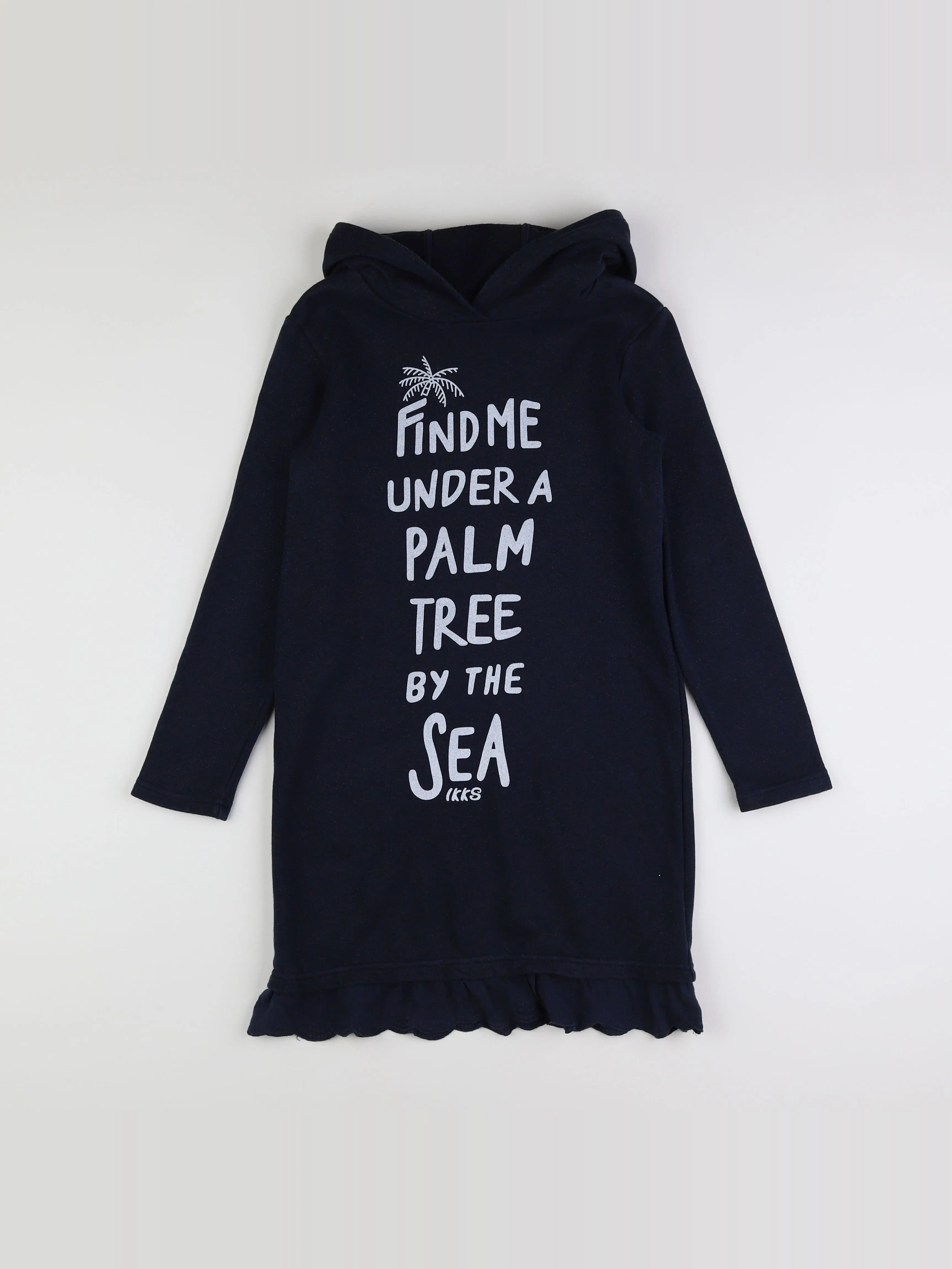 IKKS - robe bleu, argent - 10 ans