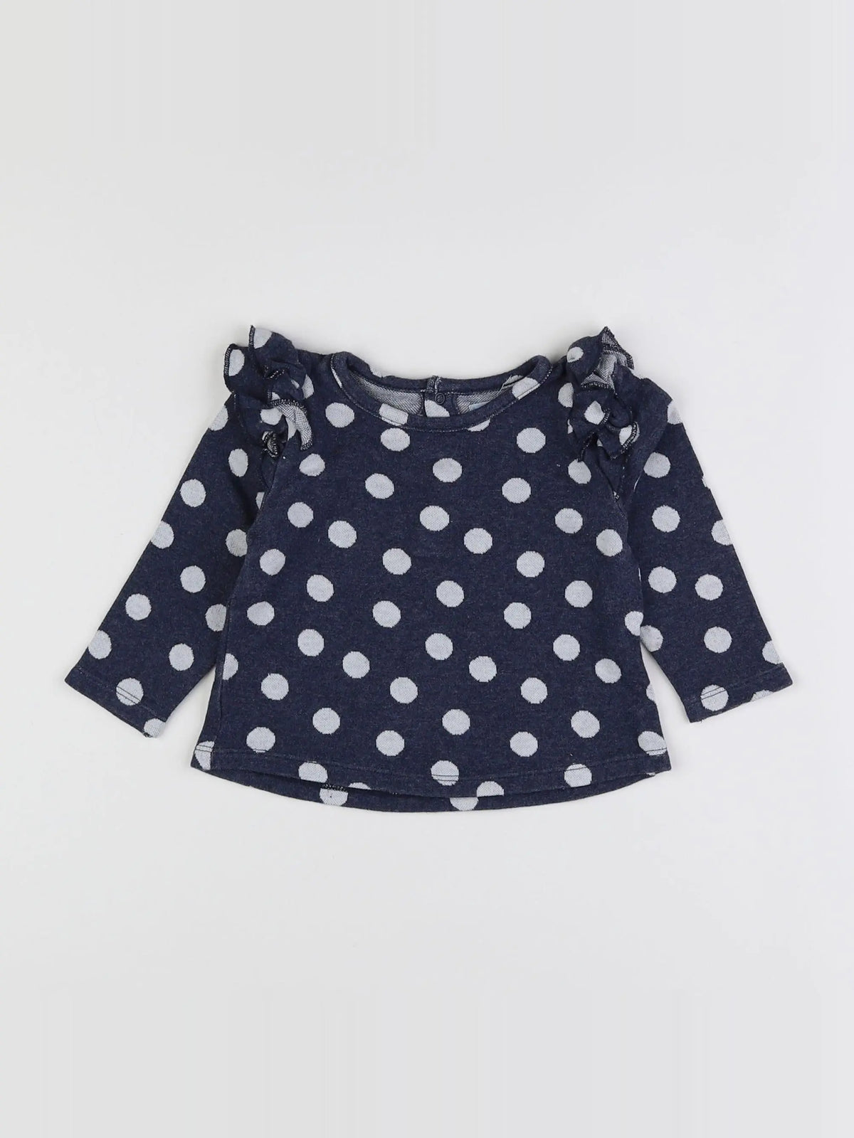 Boutchou - sweat bleu - 12 mois