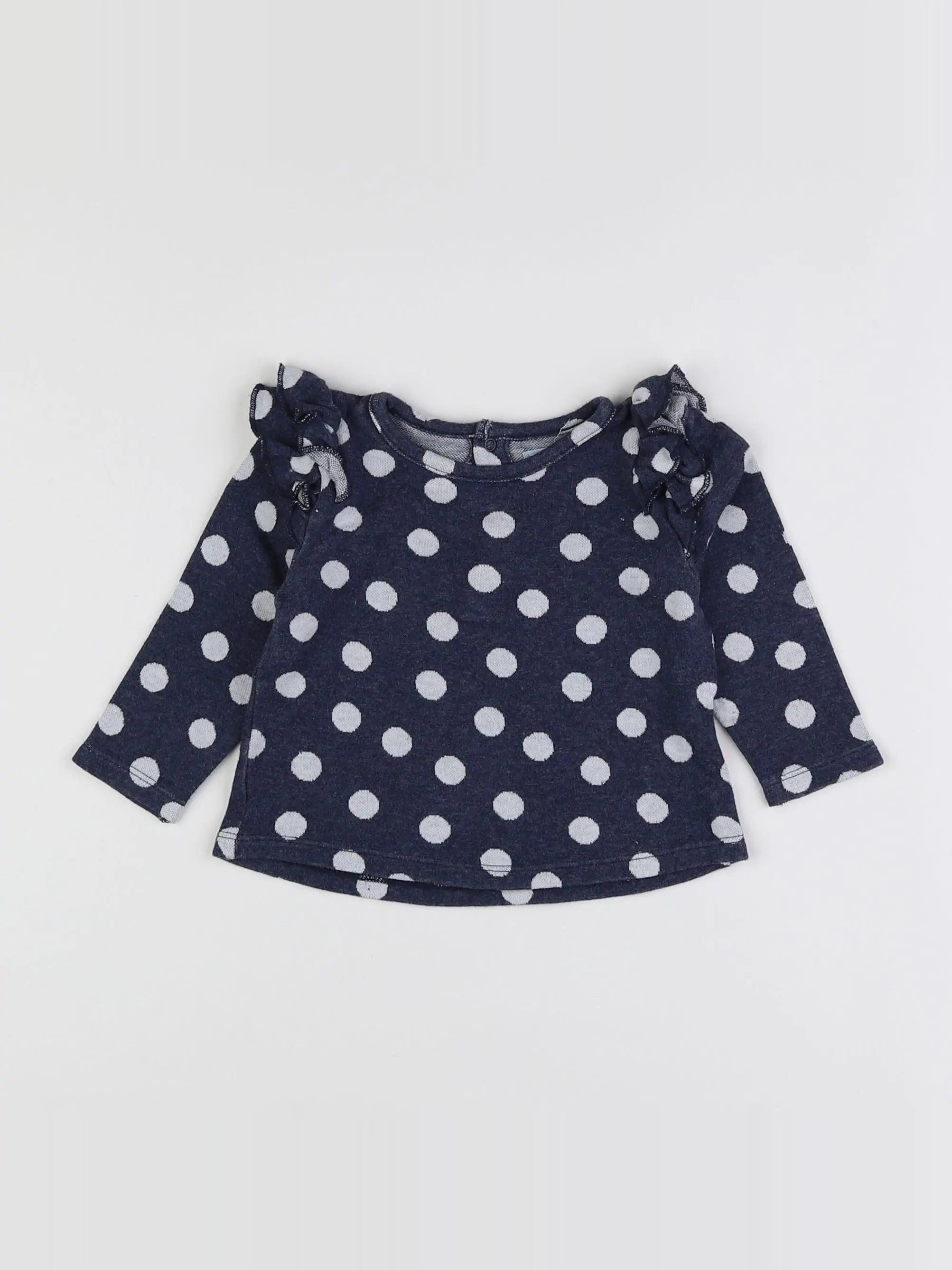 Boutchou - sweat bleu - 12 mois