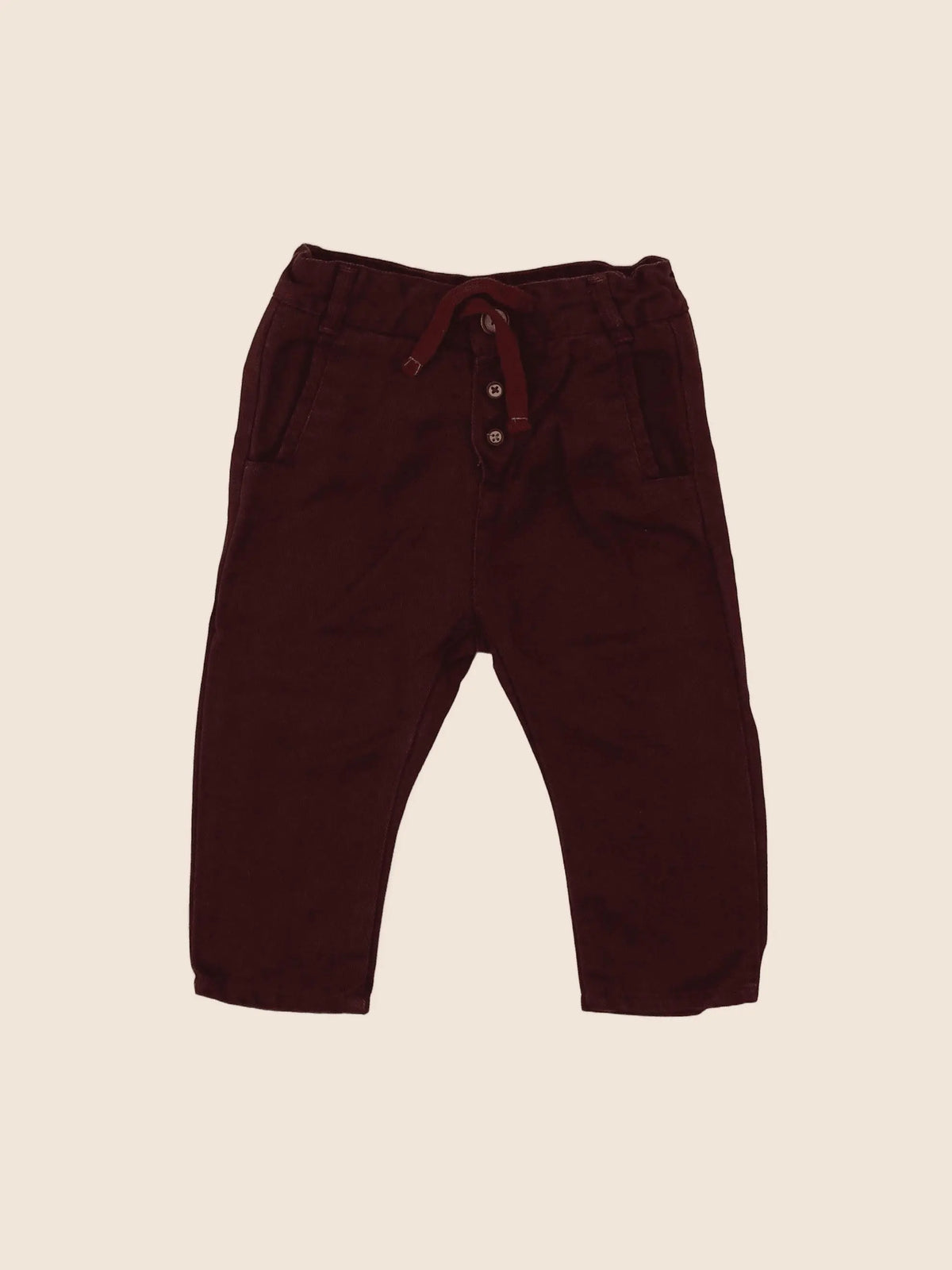 Zara - pantalon rouge - 3/6 mois