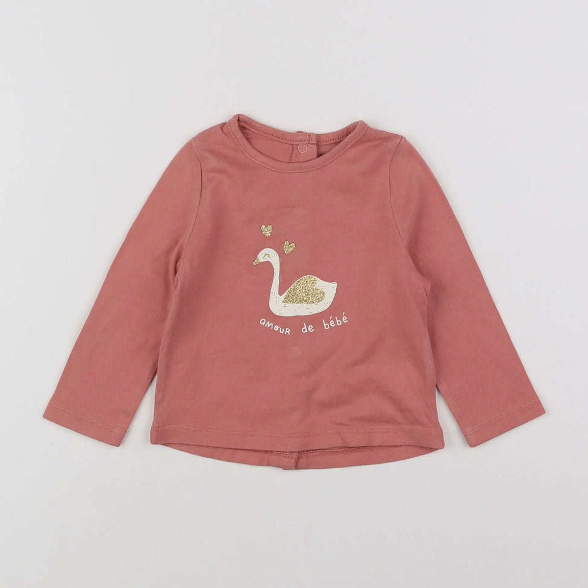 Vertbaudet - tee-shirt rose - 6 mois