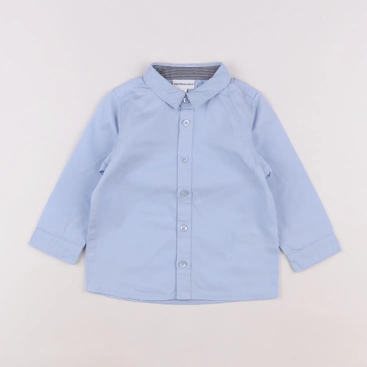 Vertbaudet - chemise bleu - 18 mois