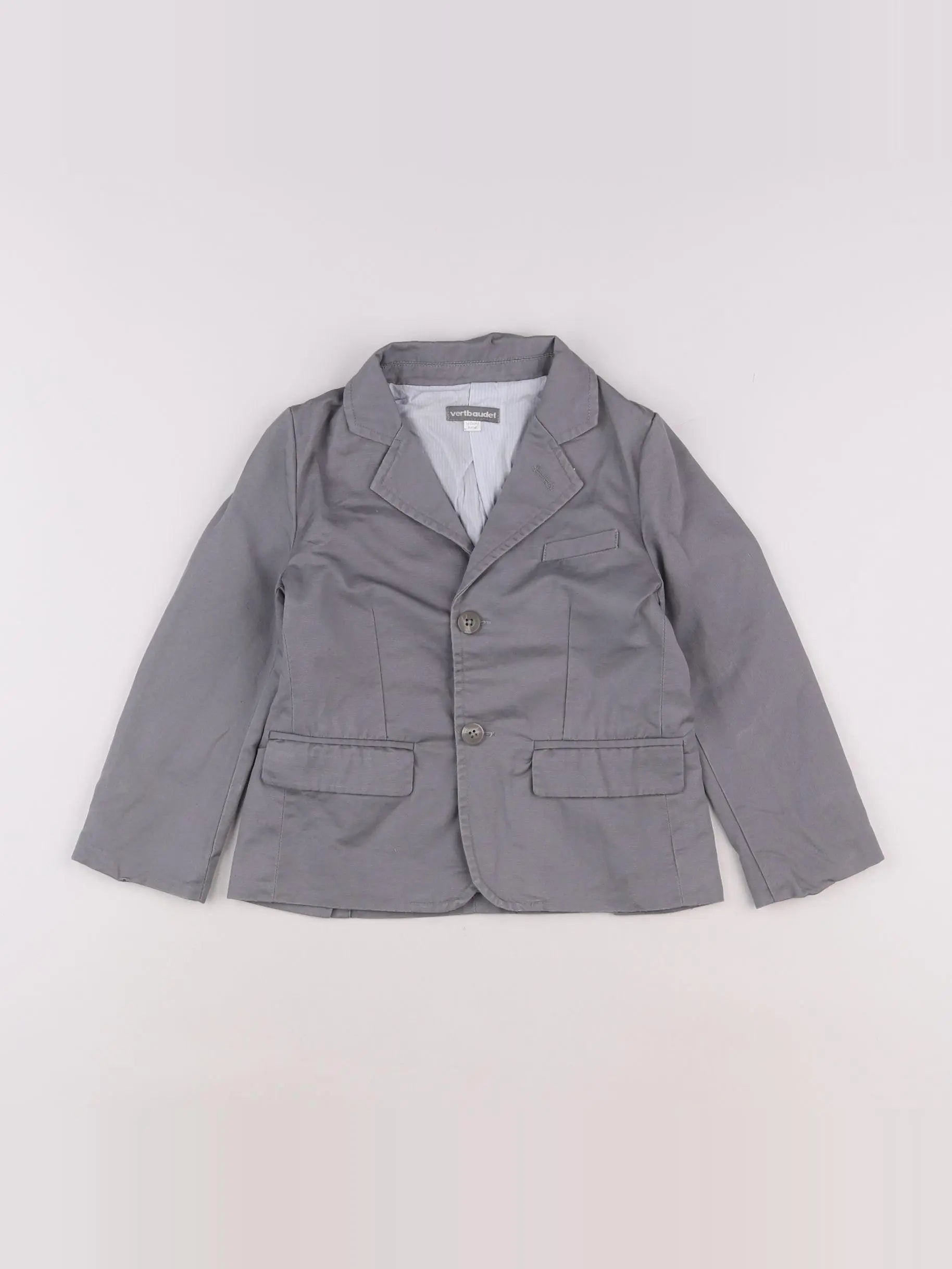 Vertbaudet - veste gris - 4 ans