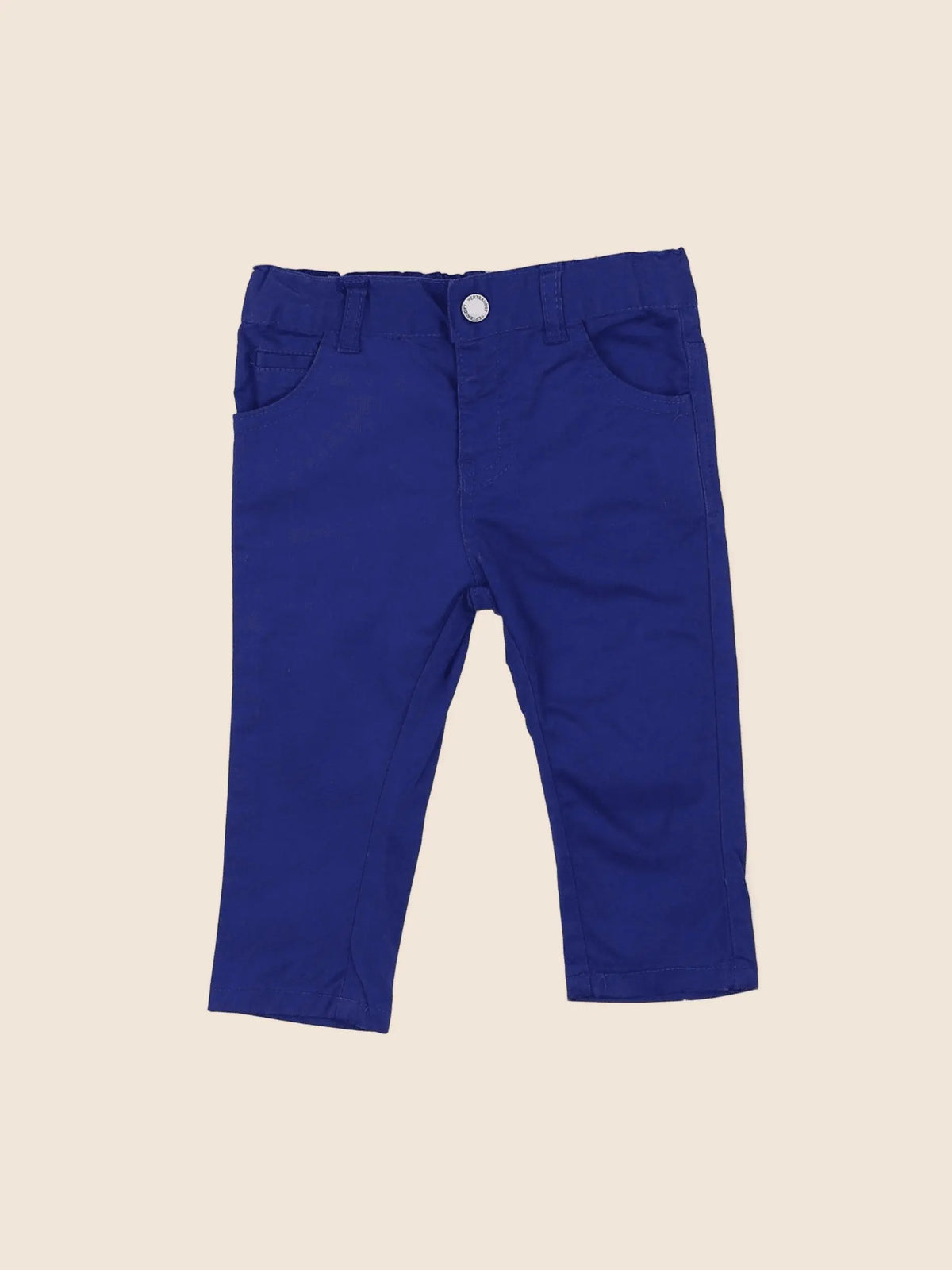 Vertbaudet - pantalon bleu - 9 mois