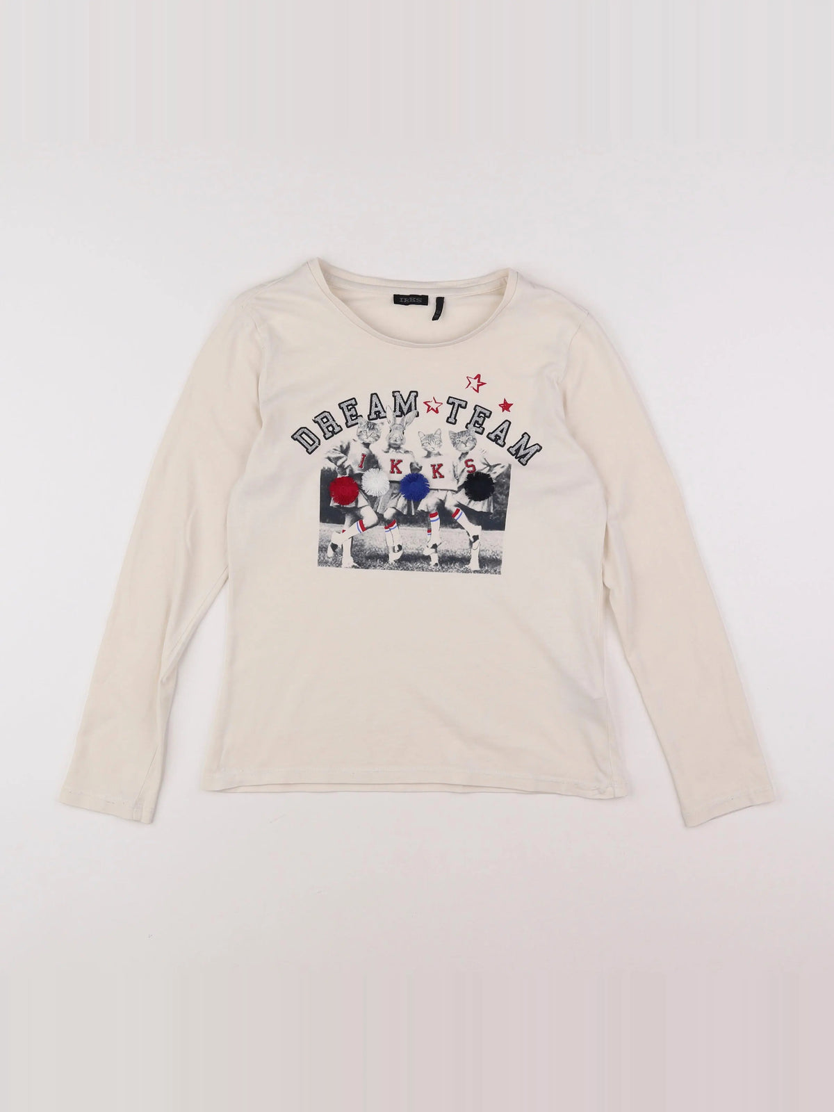 IKKS - tee-shirt beige - 10 ans