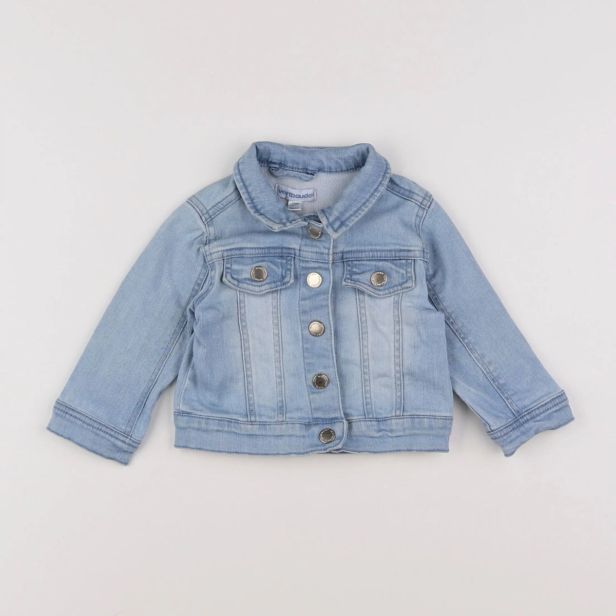 Vertbaudet - veste bleu - 9 mois