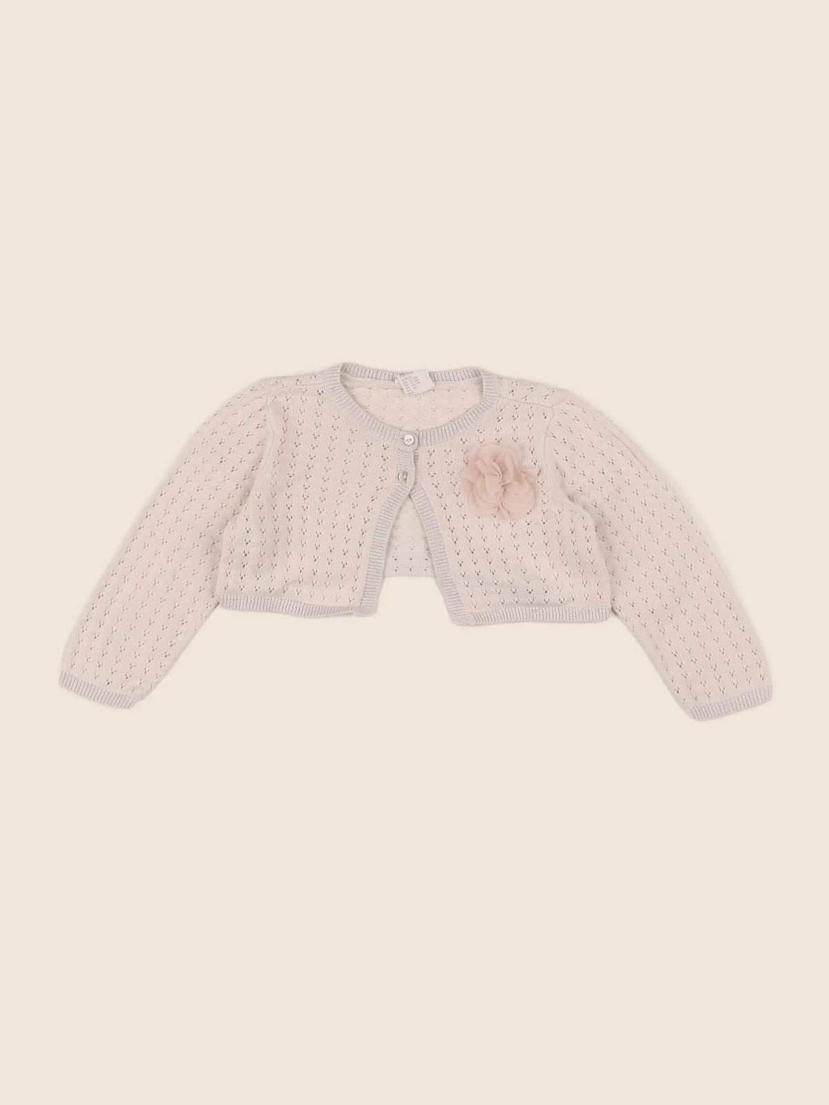 H&M - gilet rose - 9/12 mois