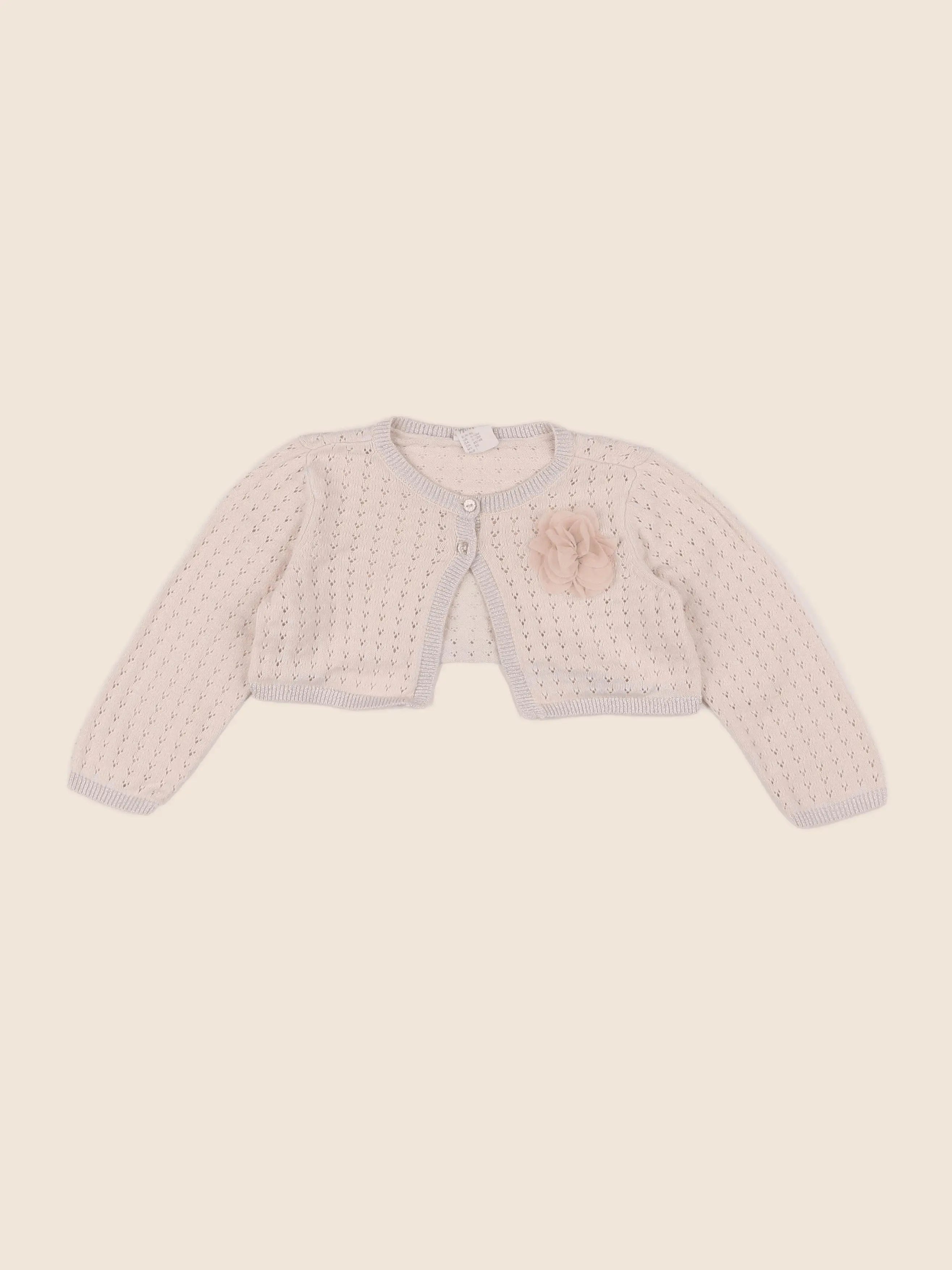 H&M - gilet rose - 9/12 mois
