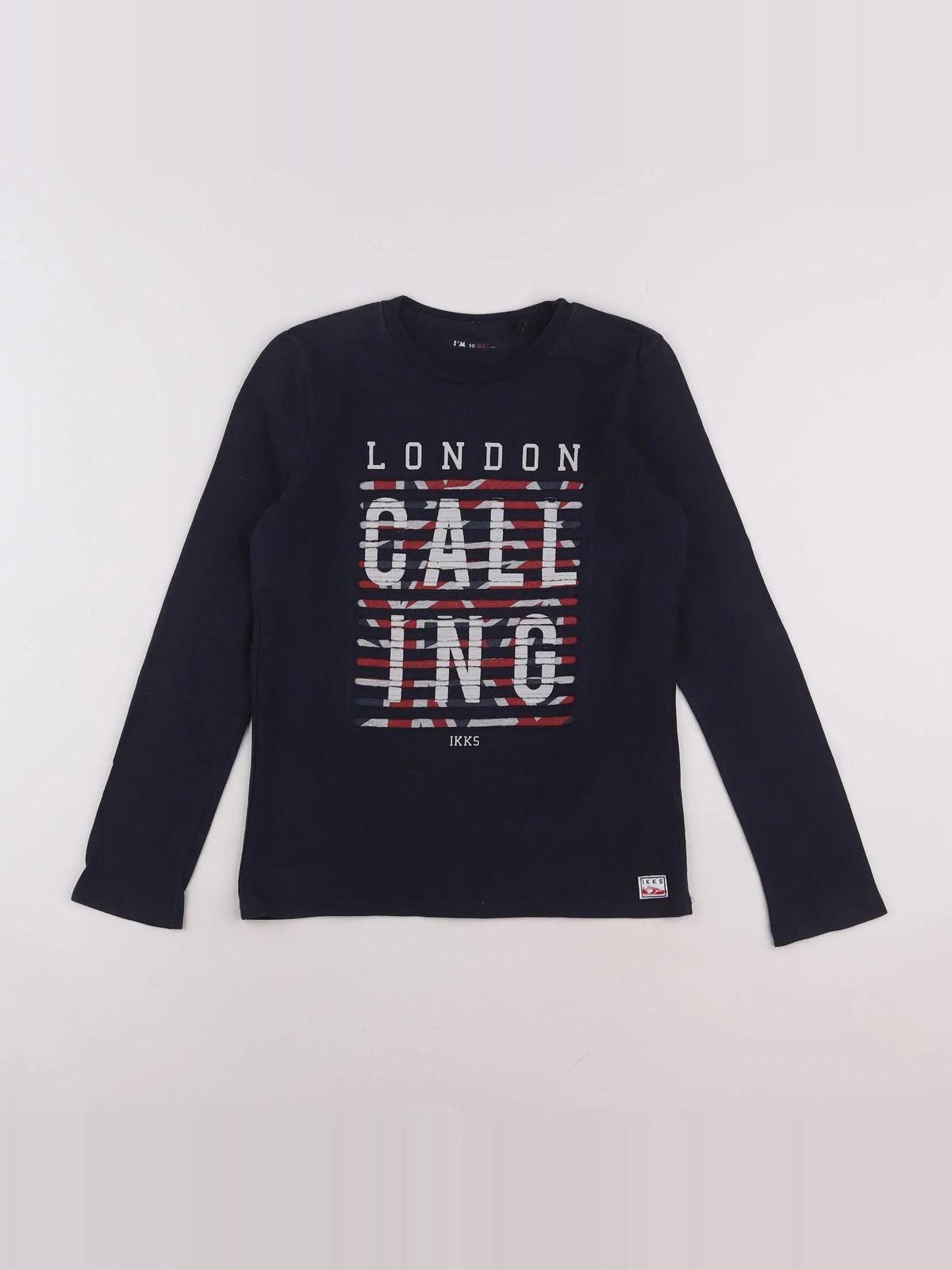 IKKS - tee-shirt bleu - 10 ans
