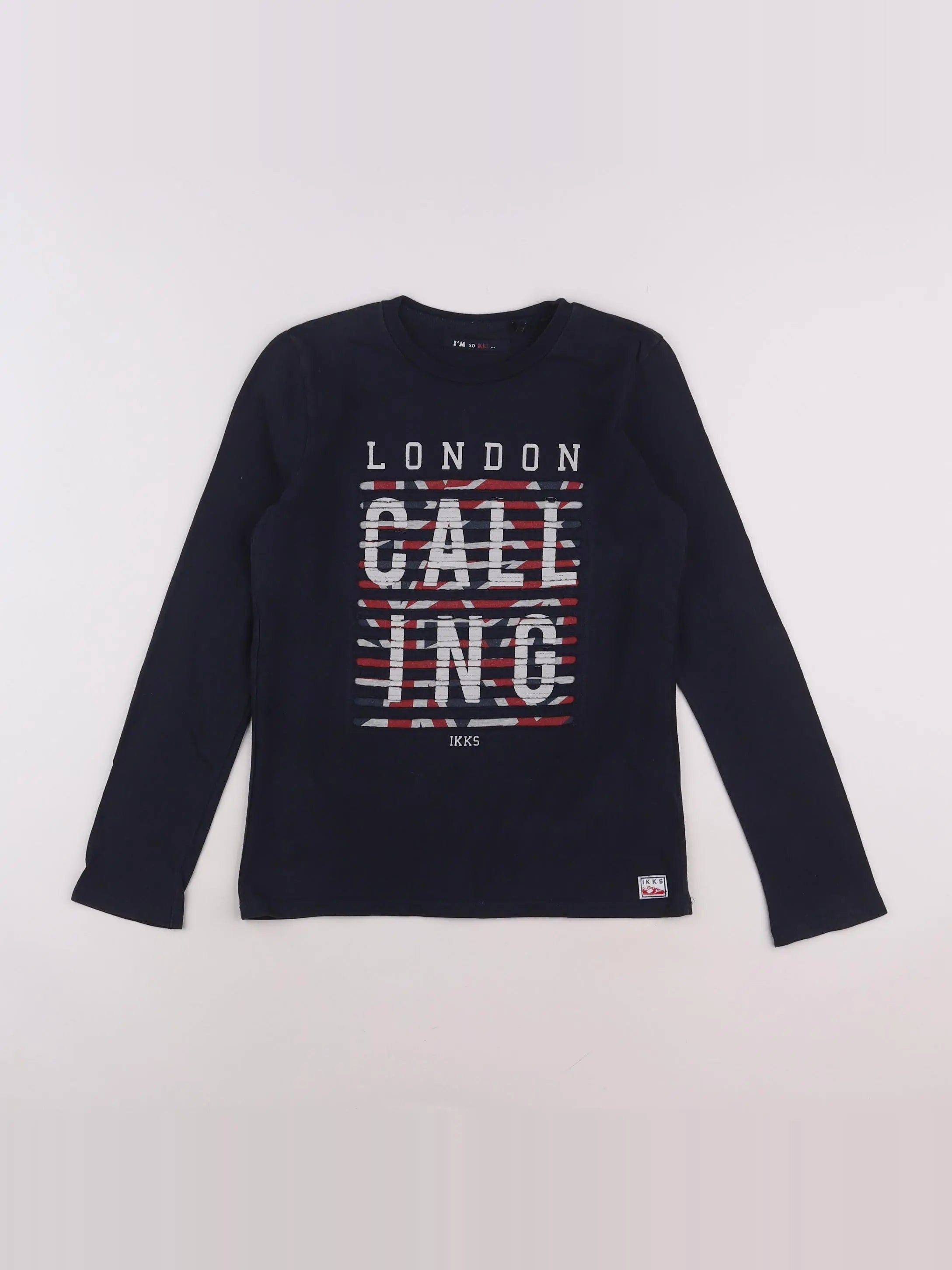 IKKS - tee-shirt bleu - 10 ans
