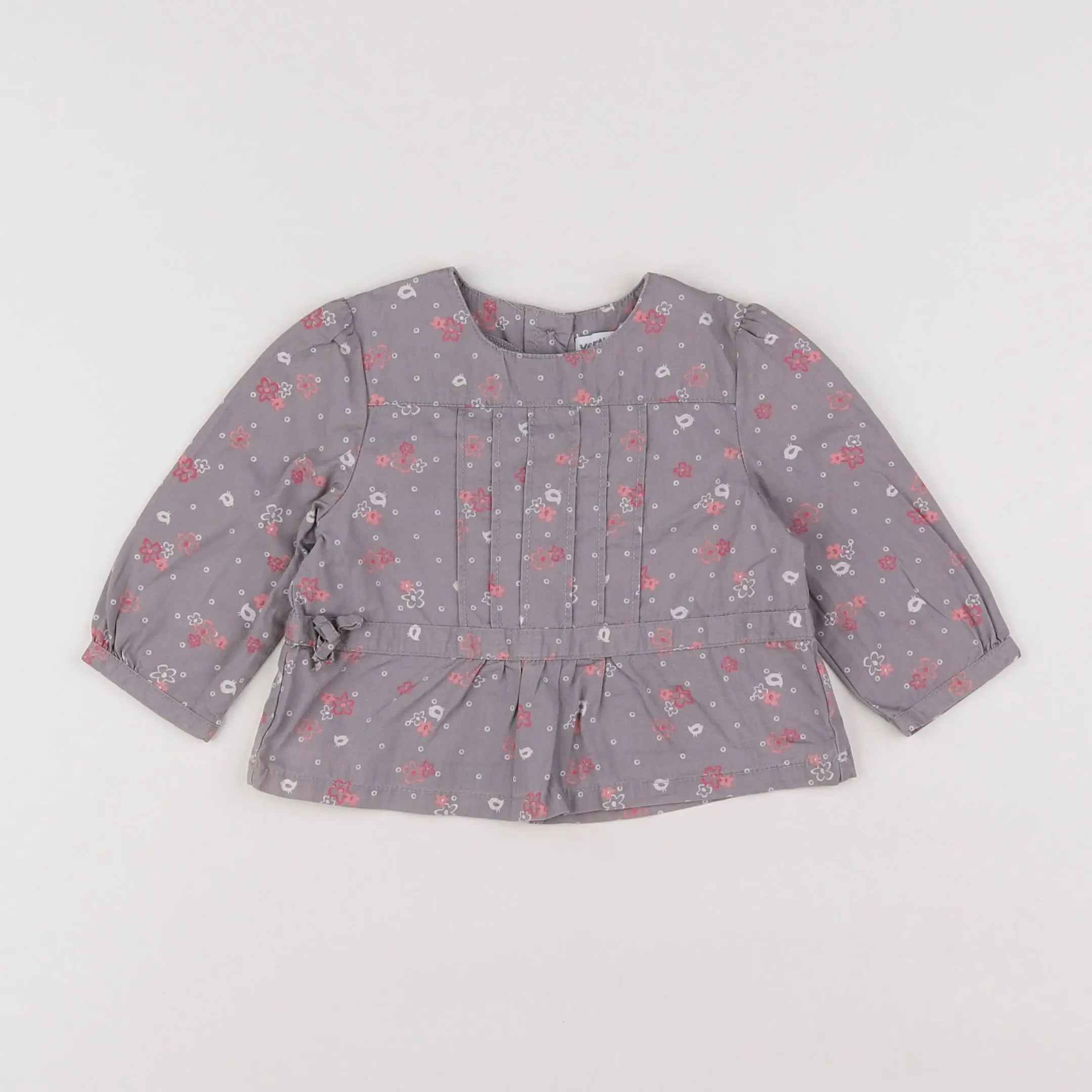 Vertbaudet - blouse violet - 6 mois
