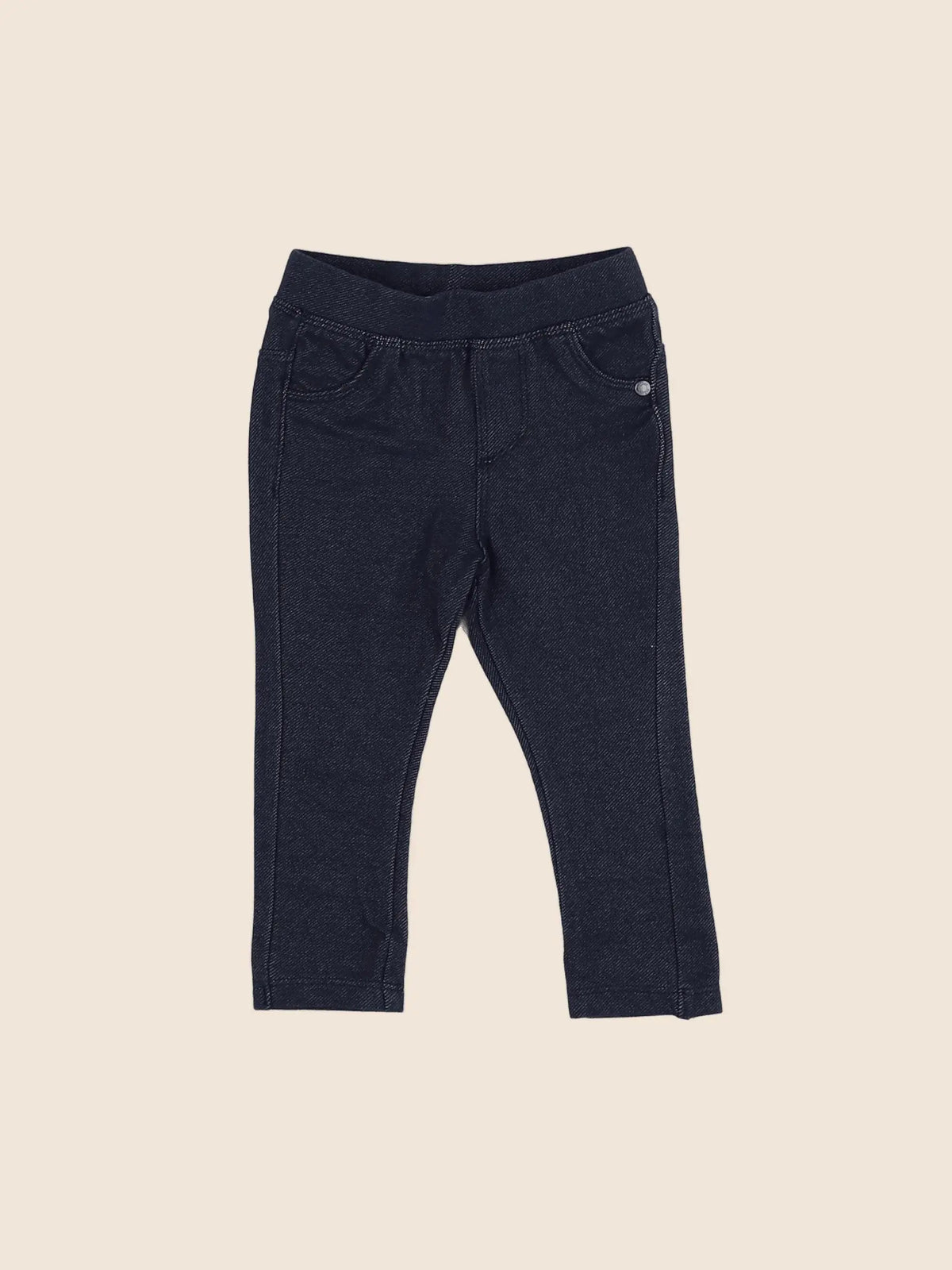 Vertbaudet - jegging coton bleu - 6 mois