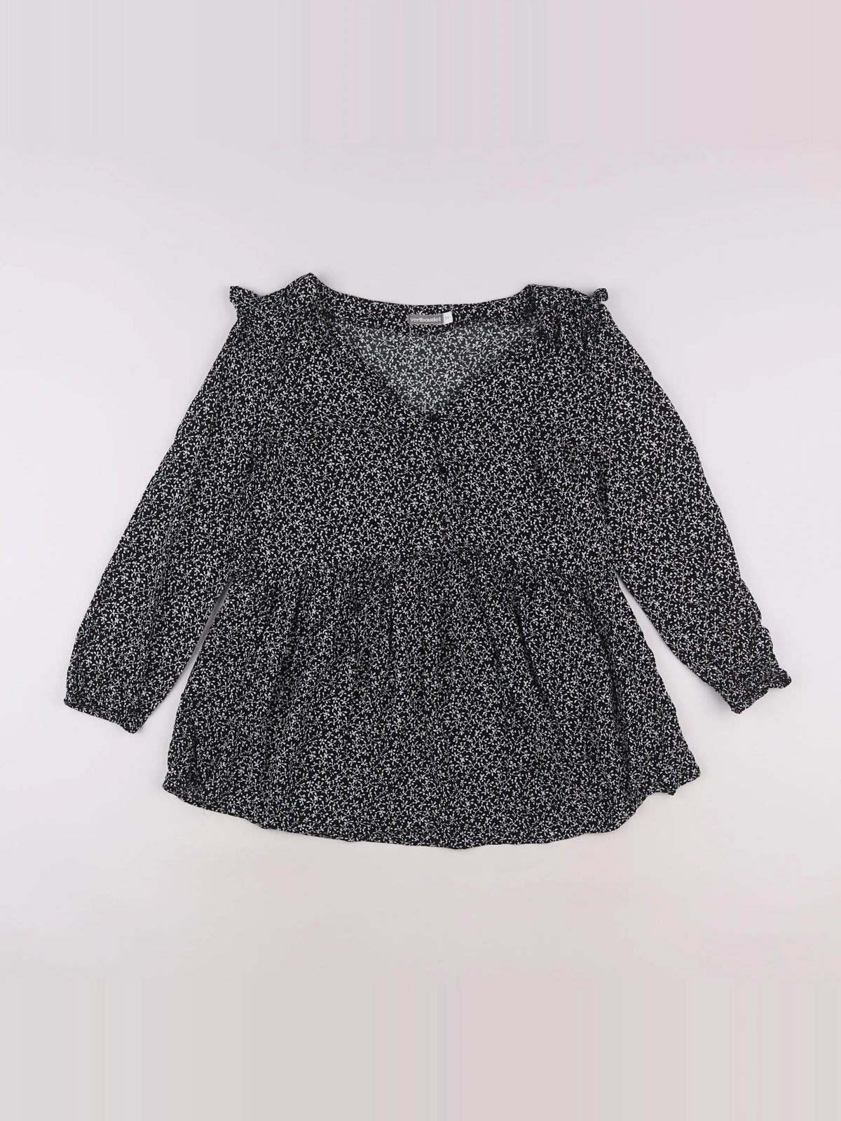 Vertbaudet - tee-shirt grossesse noir, blanc - 34