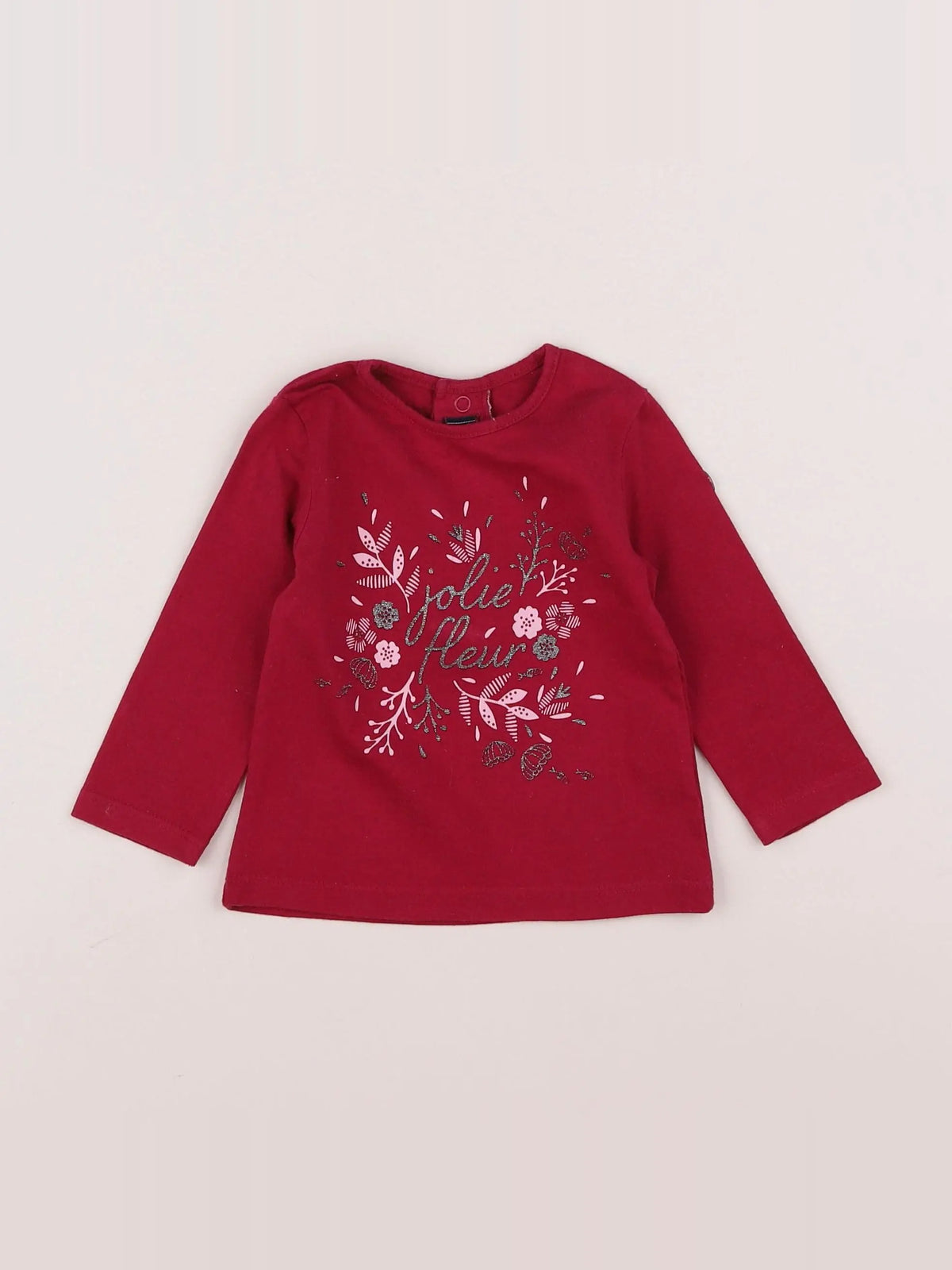 Terre de marins - tee-shirt rose - 6 mois
