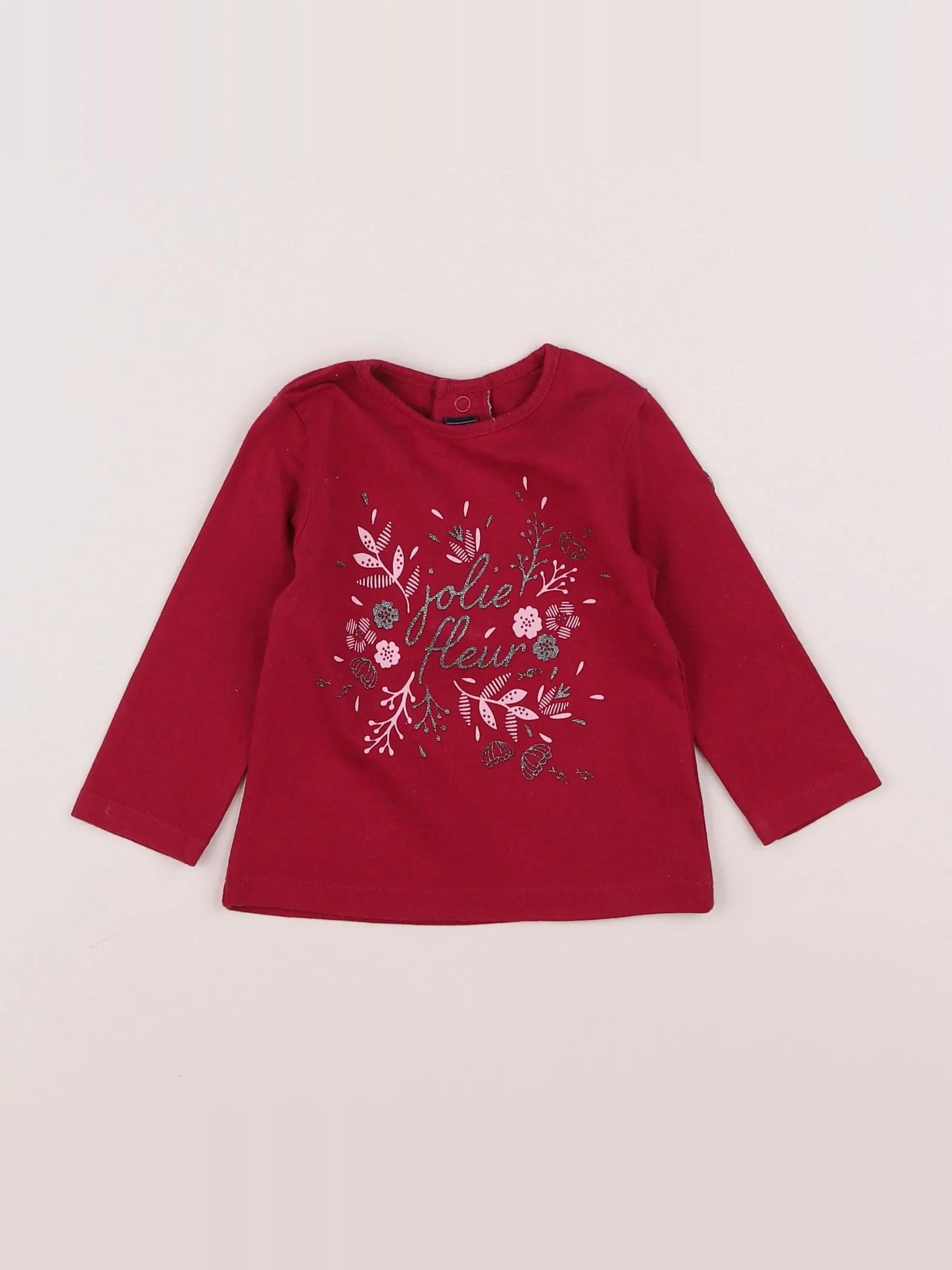 Terre de marins - tee-shirt rose - 6 mois