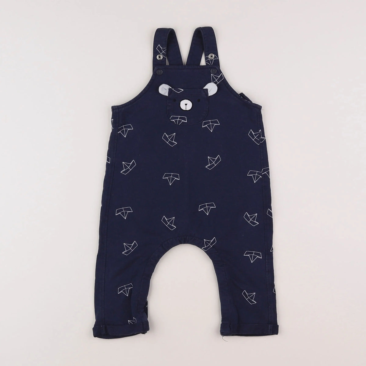 Vertbaudet - salopette bleu - 12 mois