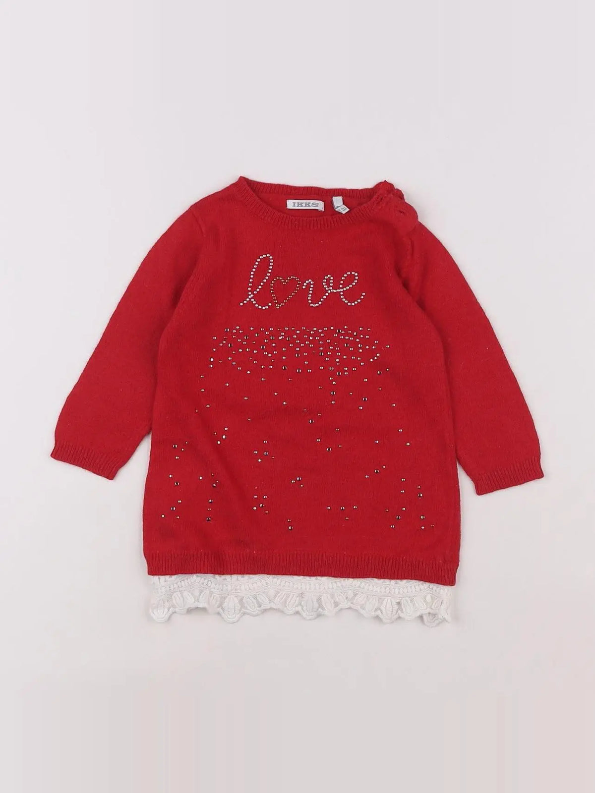 IKKS - robe rouge - 6 mois