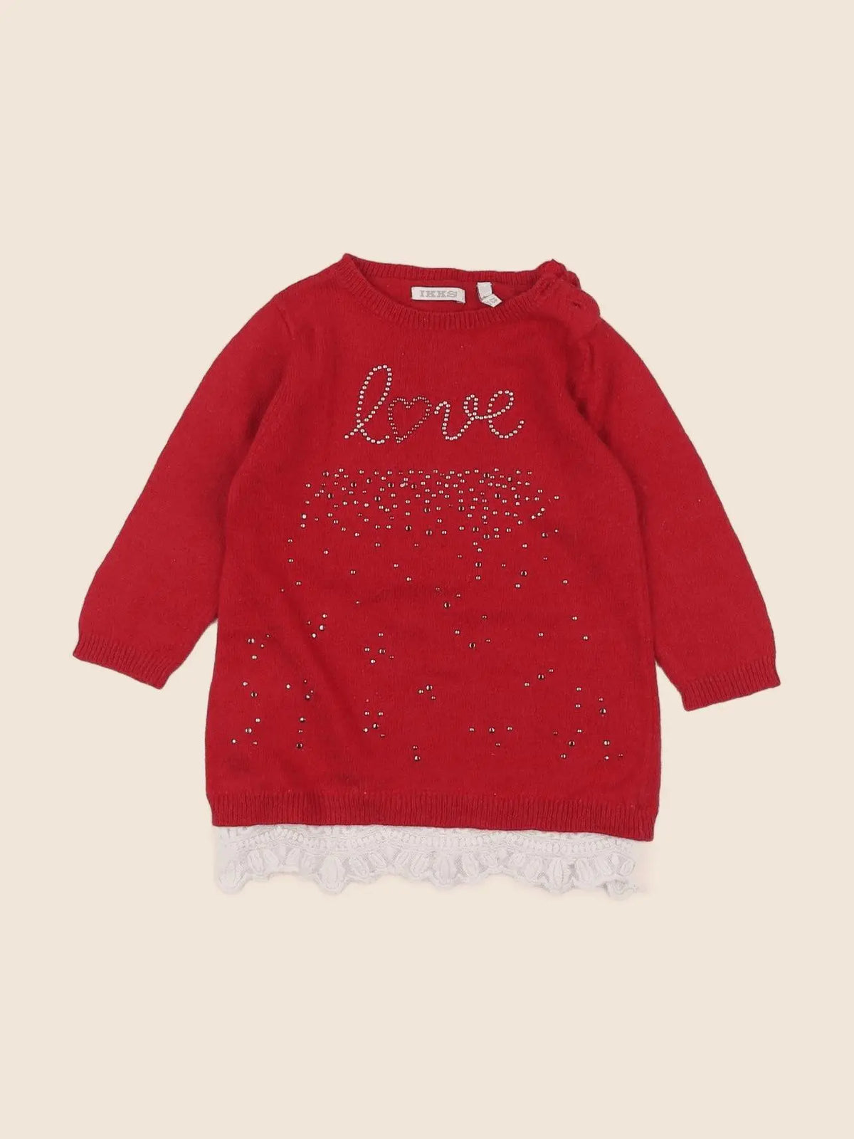 IKKS - robe rouge - 6 mois