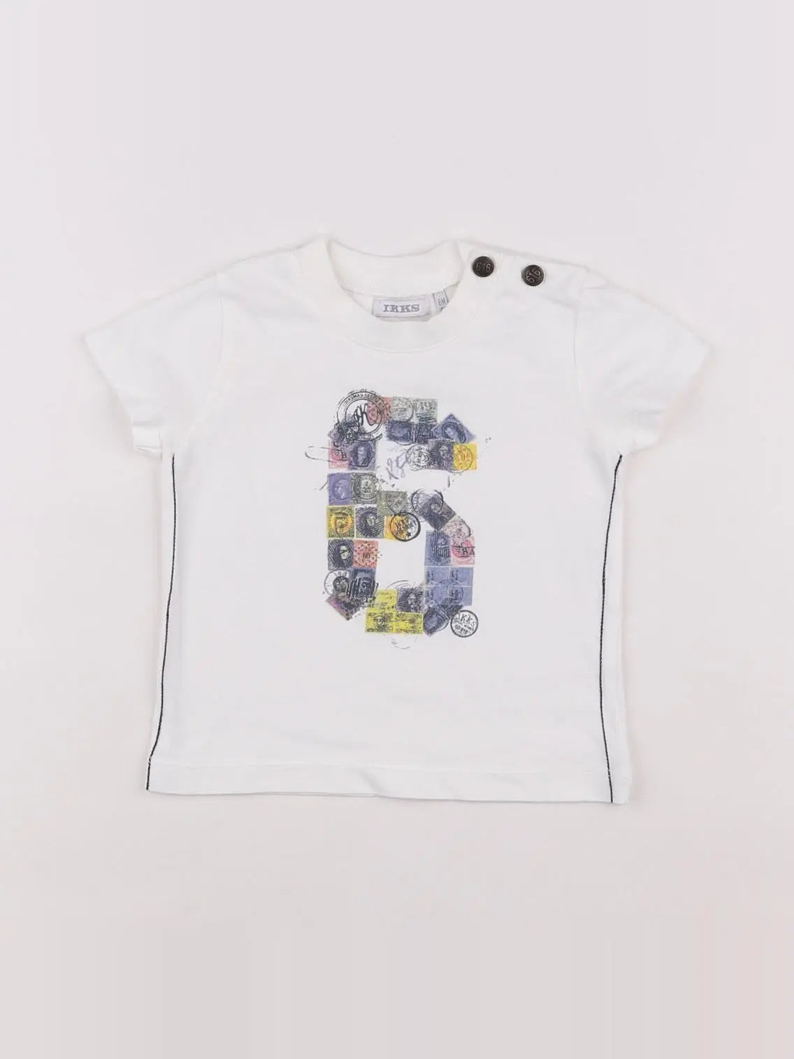 IKKS - tee-shirt blanc - 6 mois