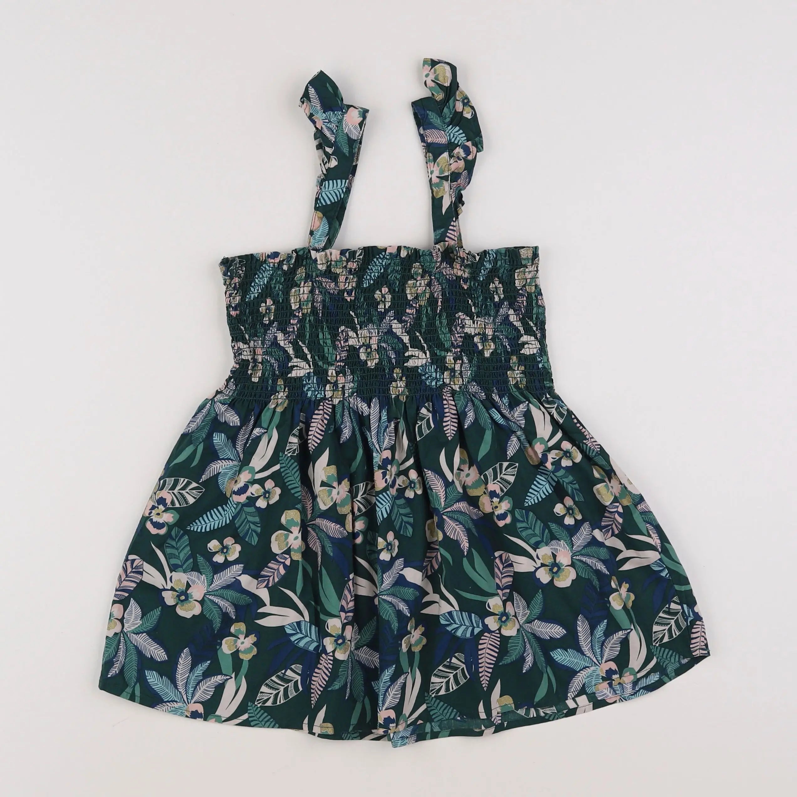 Vertbaudet - blouse vert - 10 ans