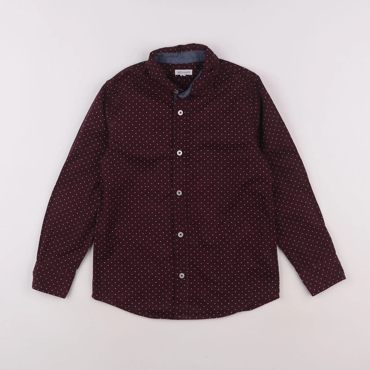 Vertbaudet - chemise rouge - 8 ans
