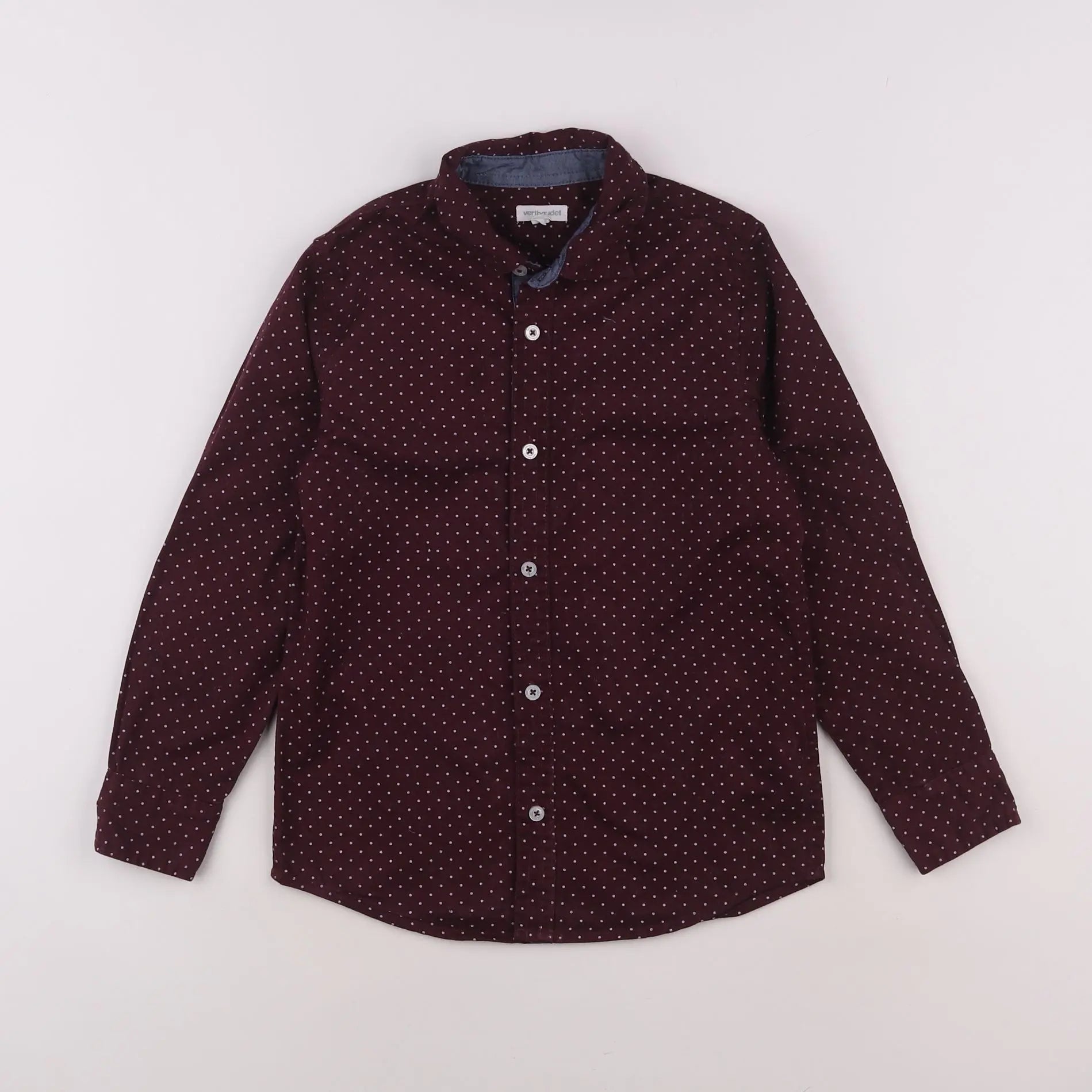 Vertbaudet - chemise rouge - 8 ans