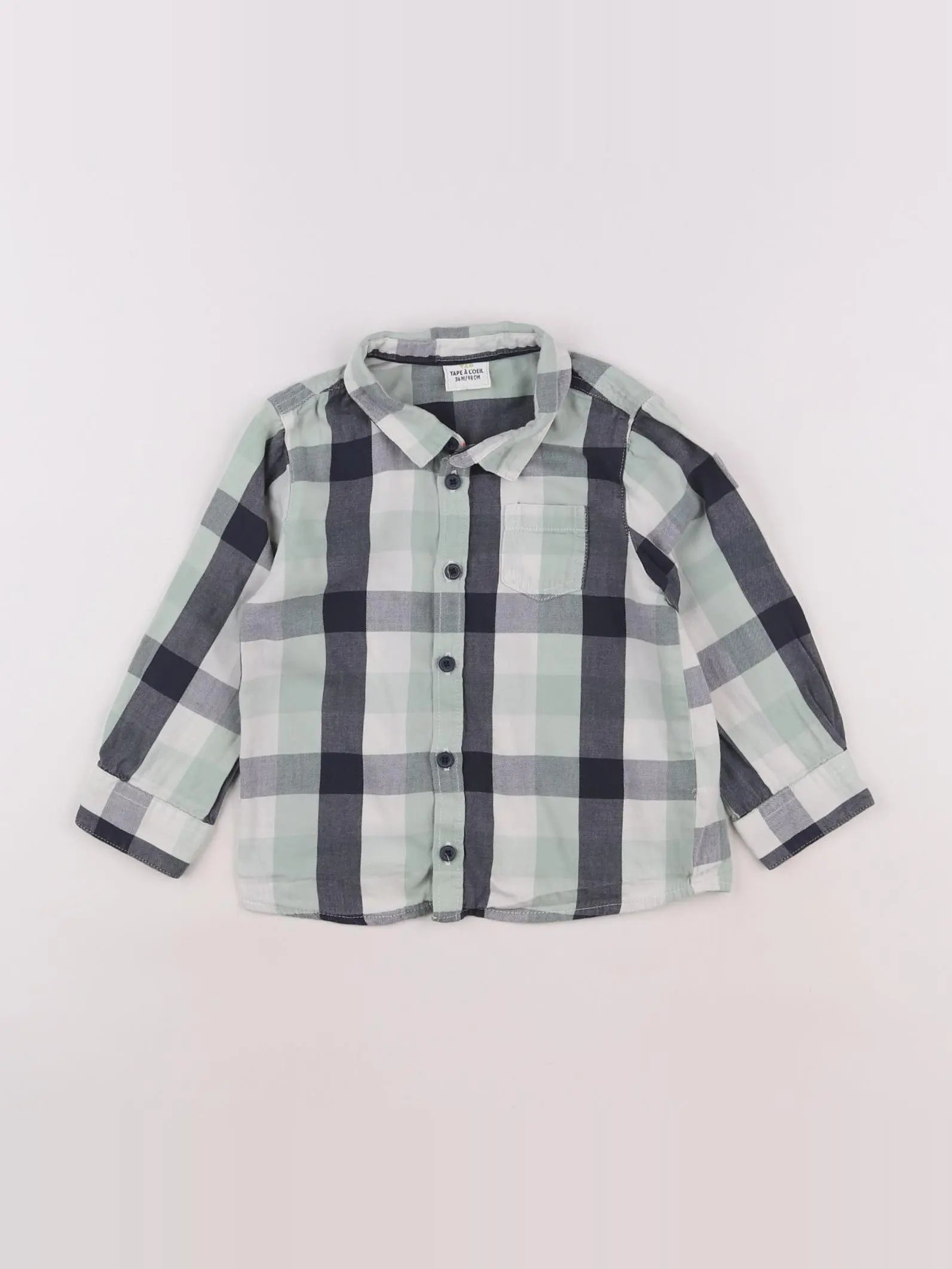 Tape à l'oeil - chemise vert - 3 ans