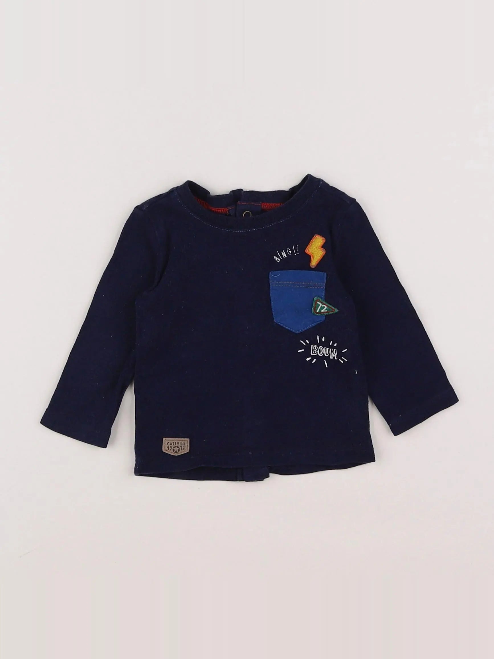 Catimini - tee-shirt bleu - 3 mois