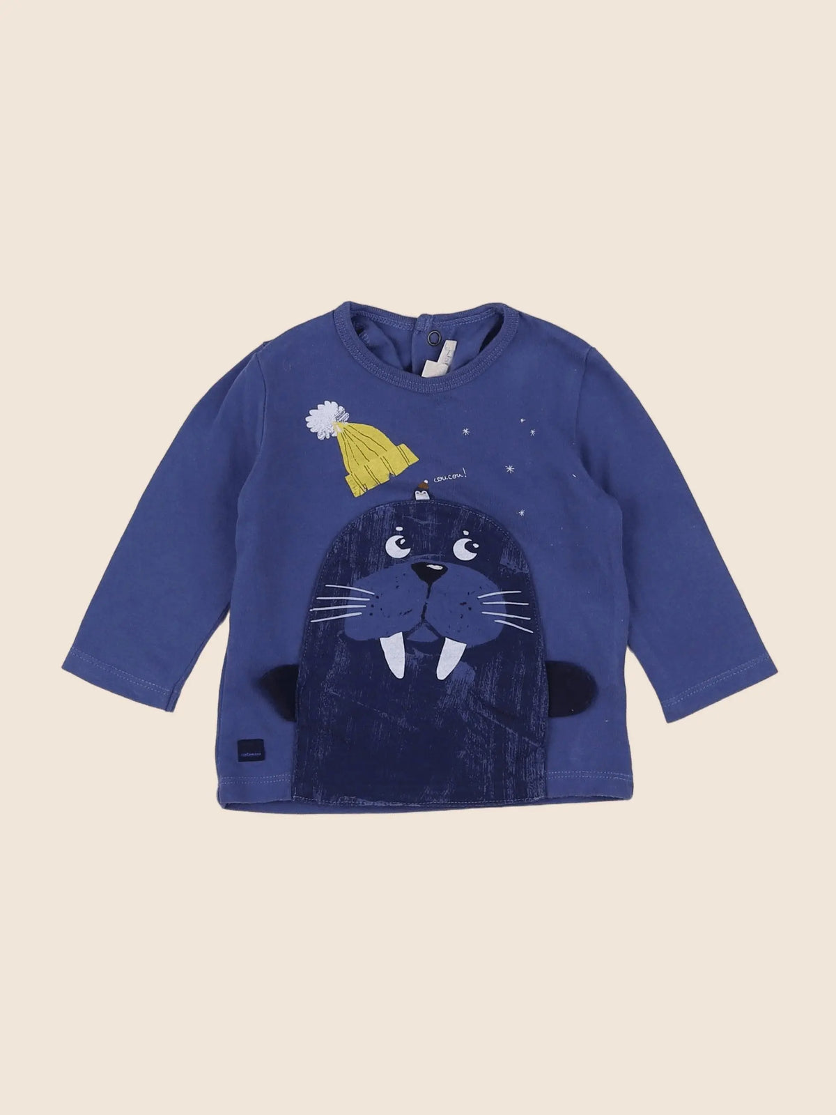 Catimini - tee-shirt bleu - 6 mois