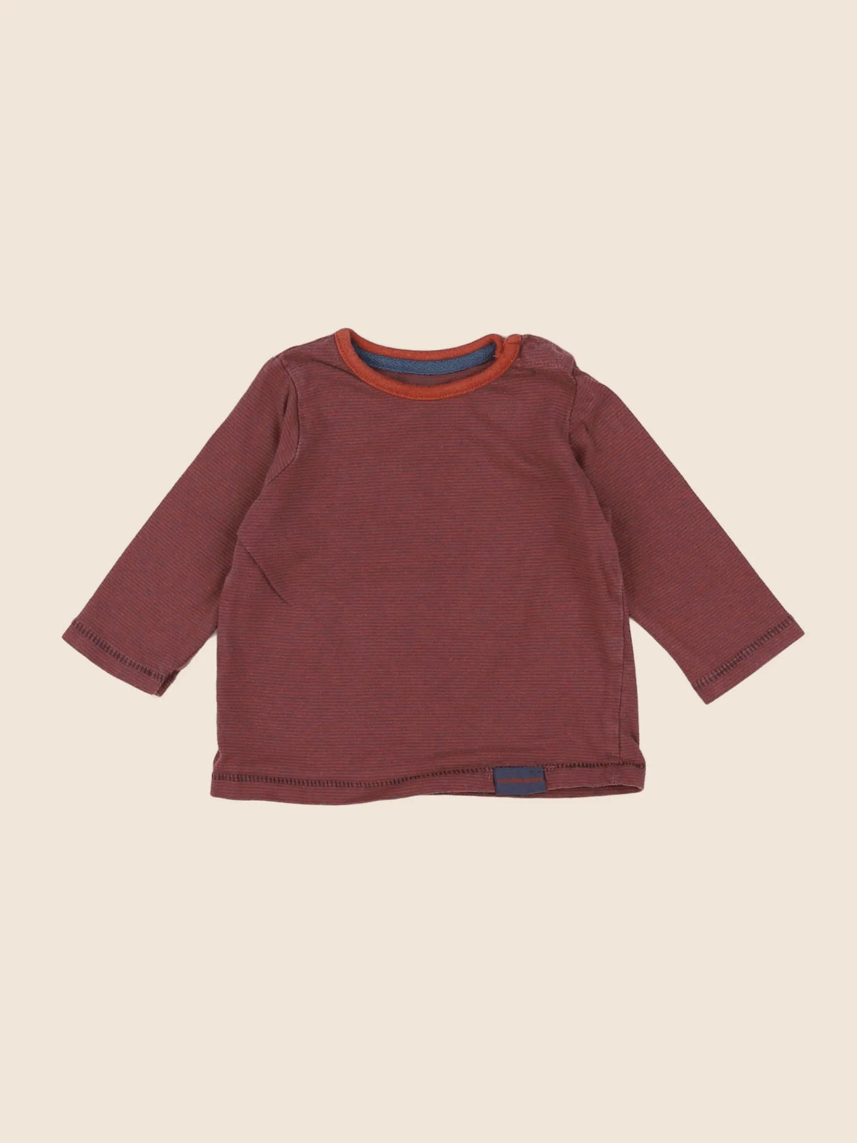 Vertbaudet - tee-shirt rouge - 6 mois