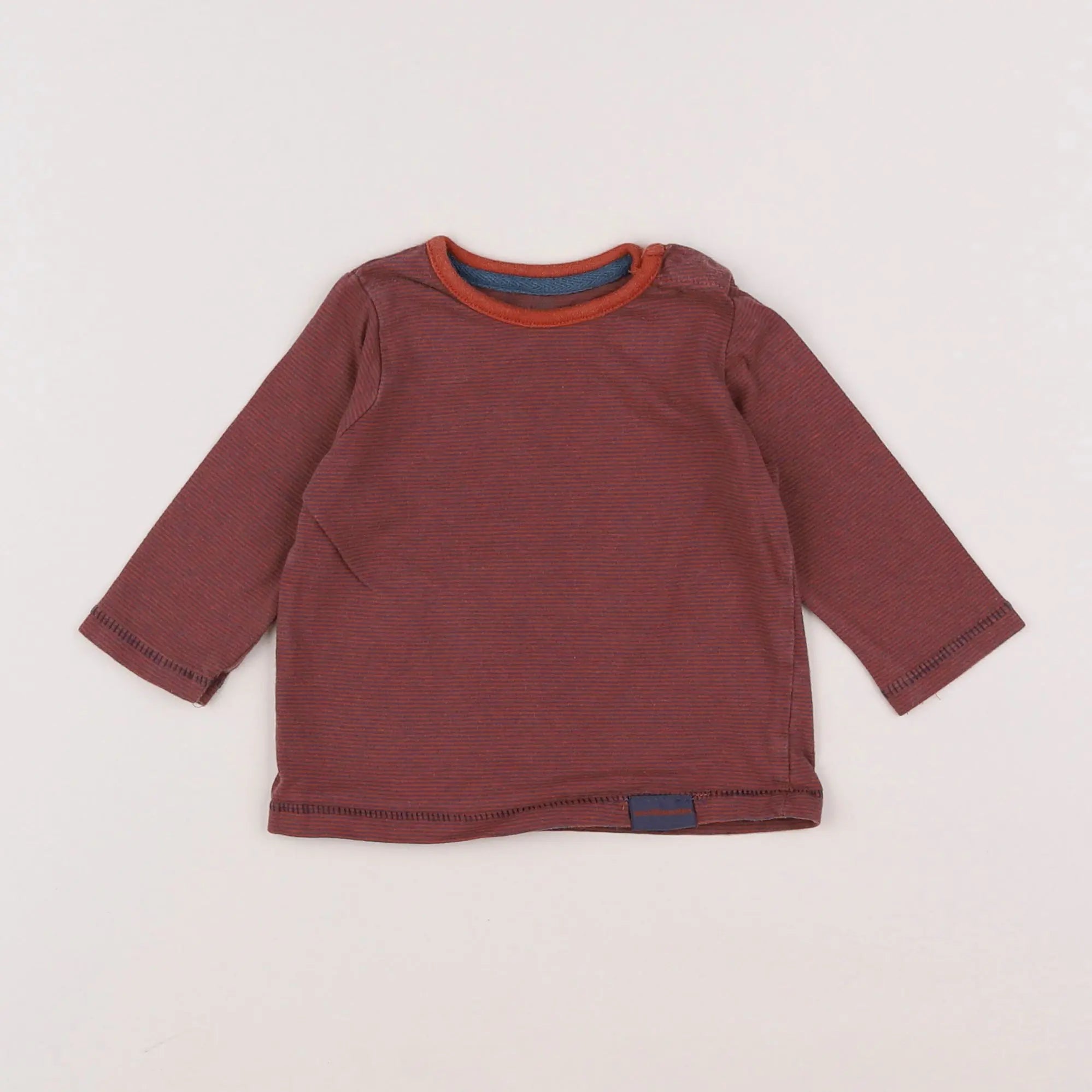 Vertbaudet - tee-shirt rouge - 6 mois