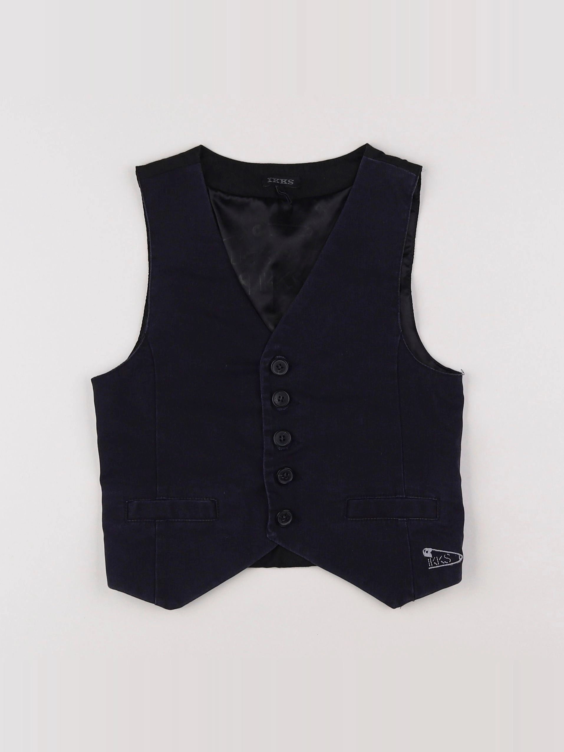 IKKS - gilet bleu - 6 ans